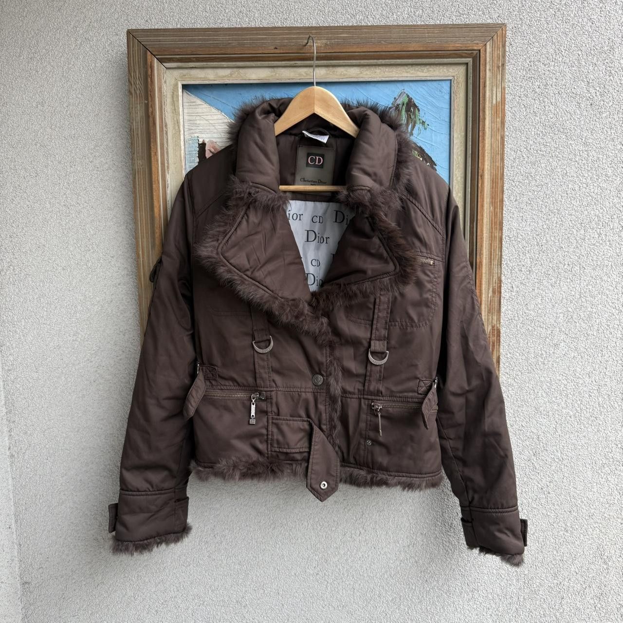 Dior Dior Vintage 2000s Bomber Jacket Brown Warmed Size M / US 6-8 / IT 42-44 - 1 Thumbnail