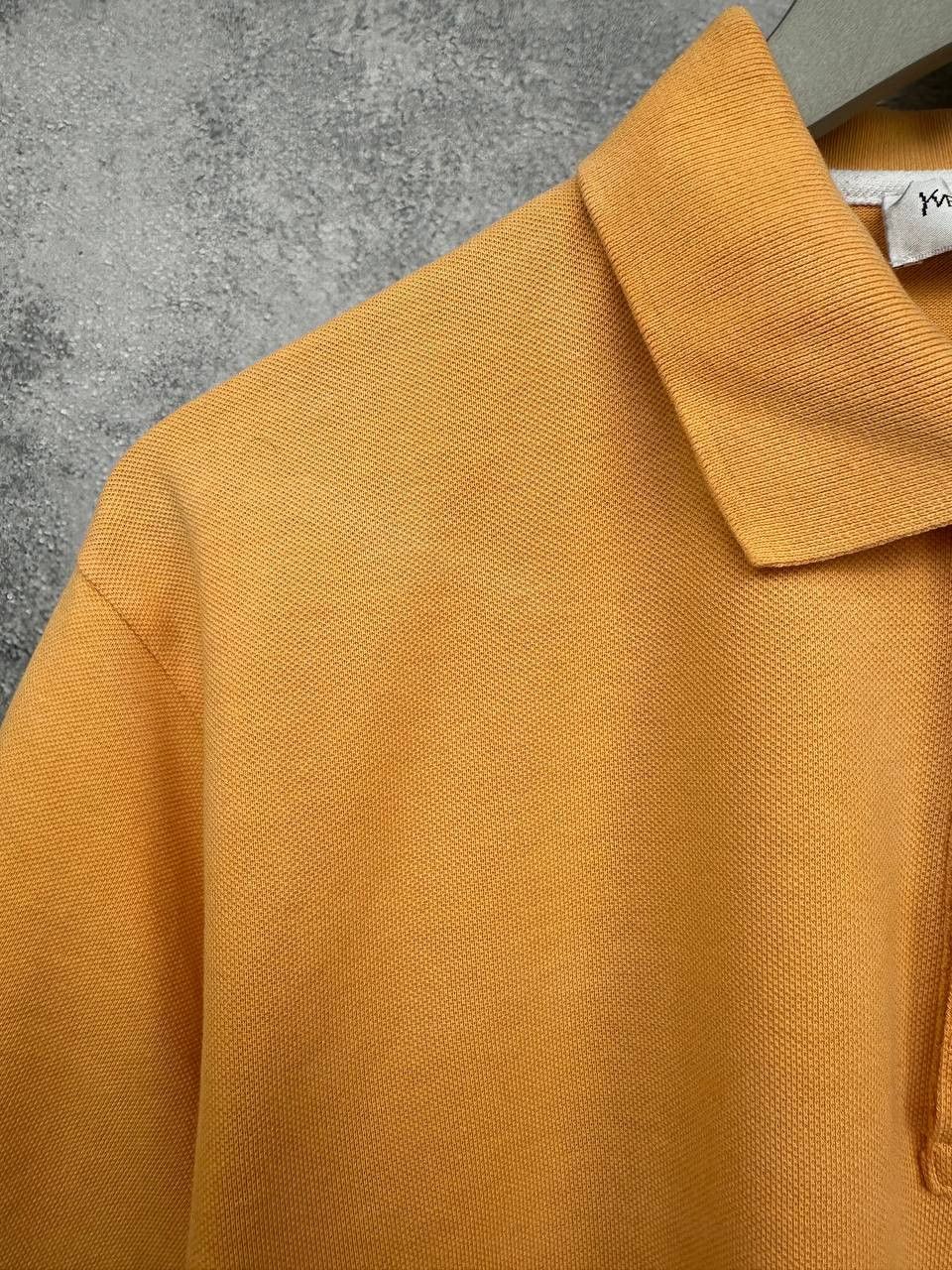 Yves Saint Laurent Yves Saint Laurent YSL Polo Shirt Orange Logo Short Sleeve Size US L / EU 52-54 / 3 - 8 Thumbnail