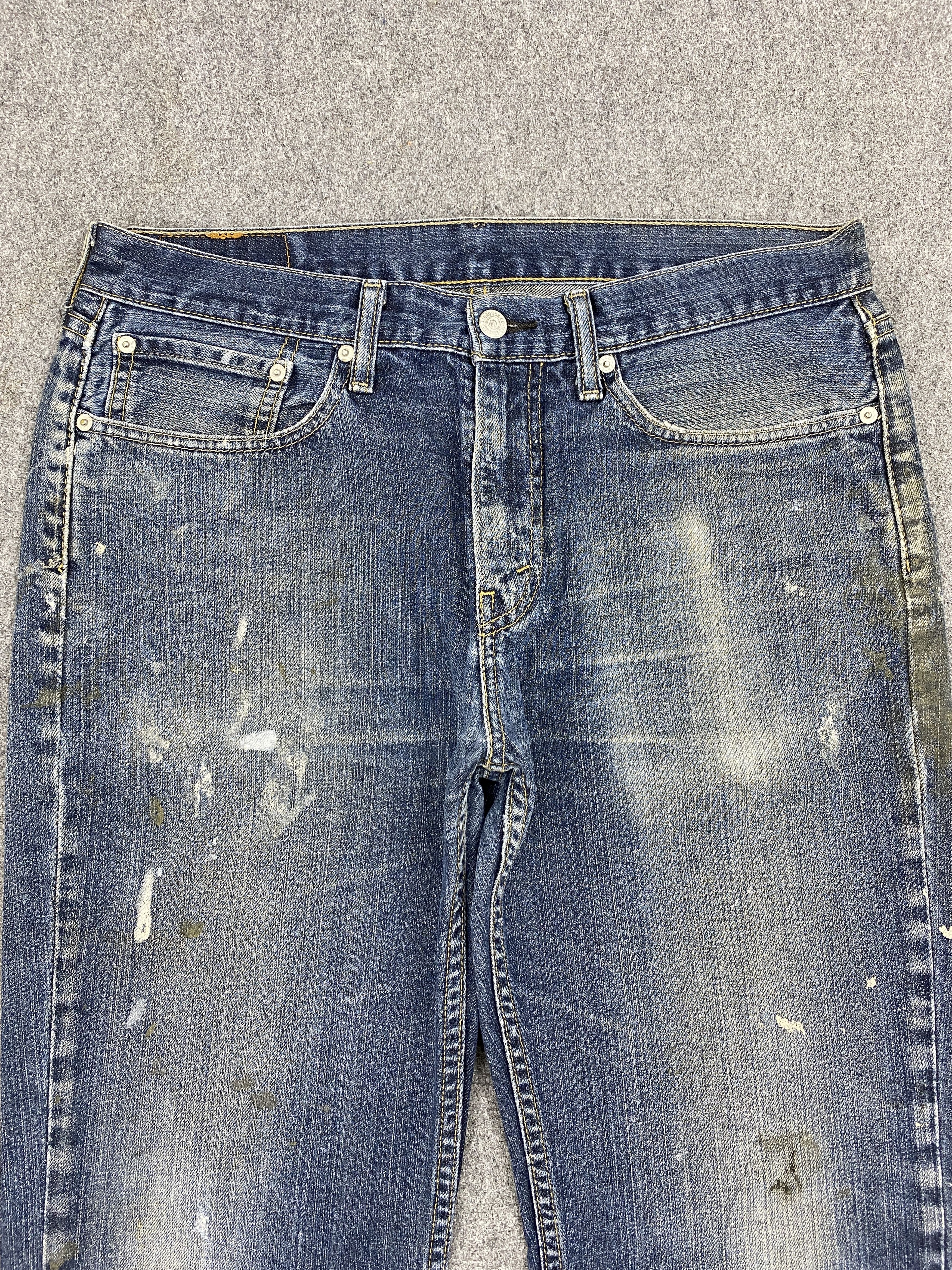 Levi's × Vintage Vintage Levis 514 Splatter Paint Jeans Size US 34 / EU 50 - 2 Thumbnail