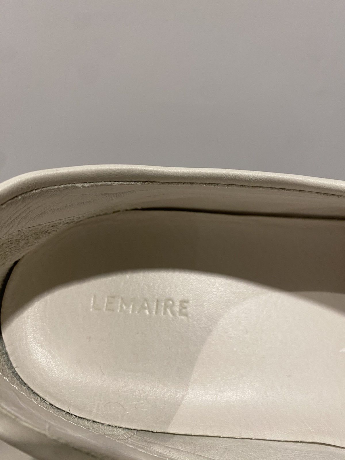 Lemaire LAMAIRE white piped slippers Size US 12 / EU 45 - 6 Thumbnail
