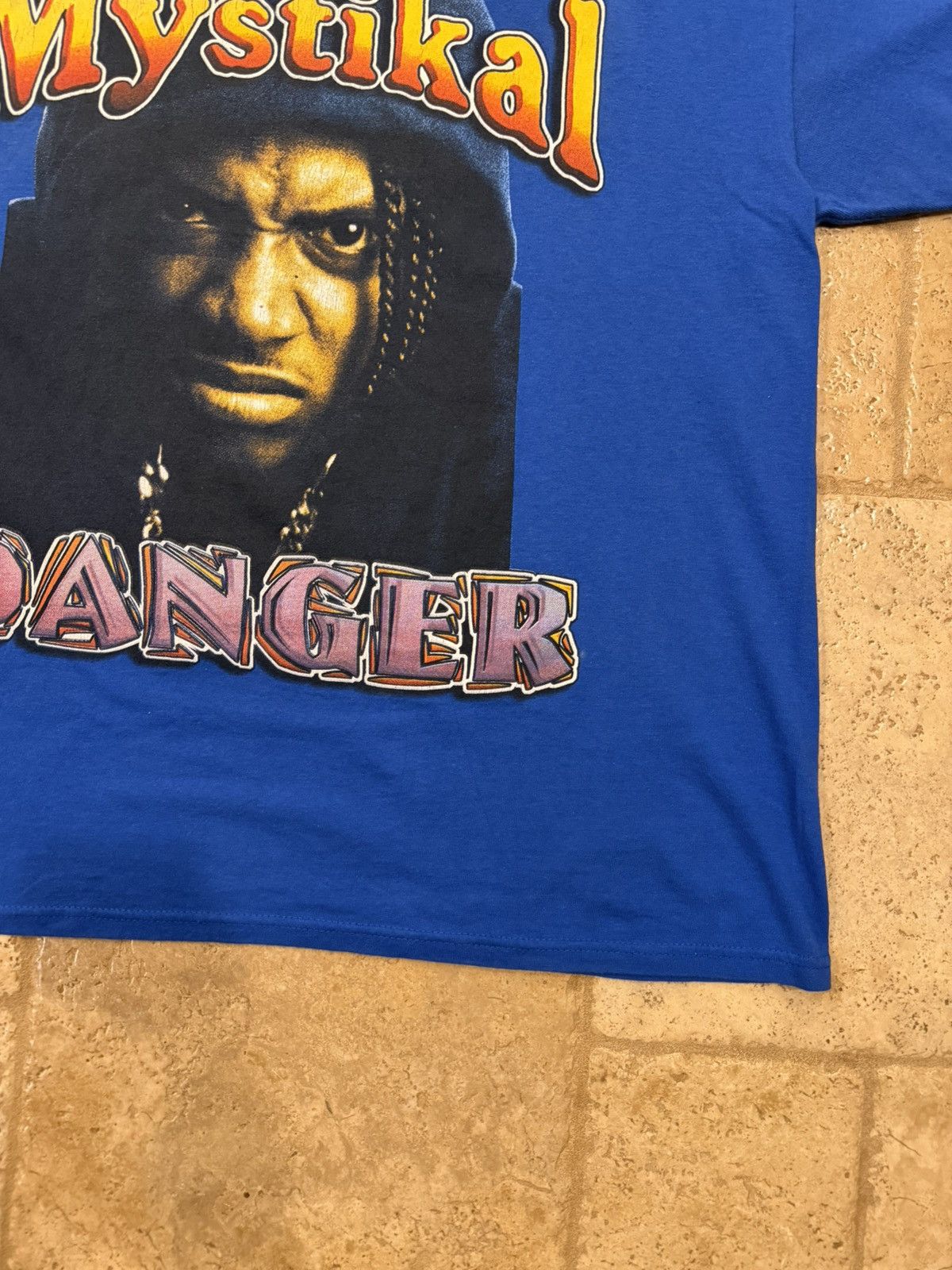 Vintage Vintage Mistikal Danger “Shake Ya Ass” Blue Rap Tee Size US XL / EU 56 / 4 - 4 Thumbnail