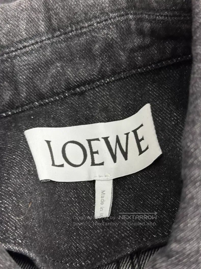 Loewe Loewe Black Back Letter Logo Denim Jacket Size XS / US 0-2 / IT 36-38 - 5 Thumbnail