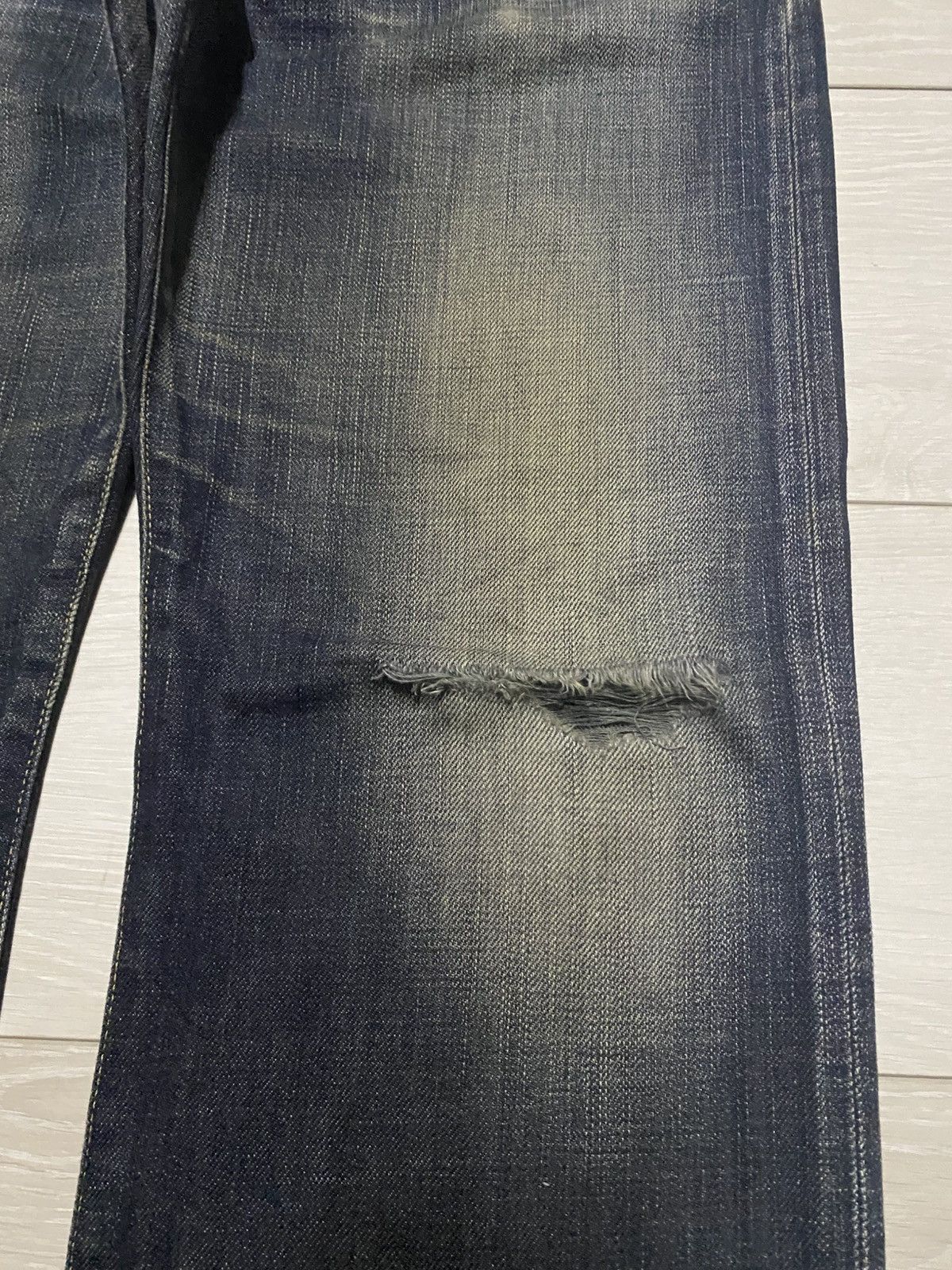 Edwin Vintate Edwin 504R Mud Wash Distressed Baggy Jeans Size US 36 / EU 52 - 8 Thumbnail