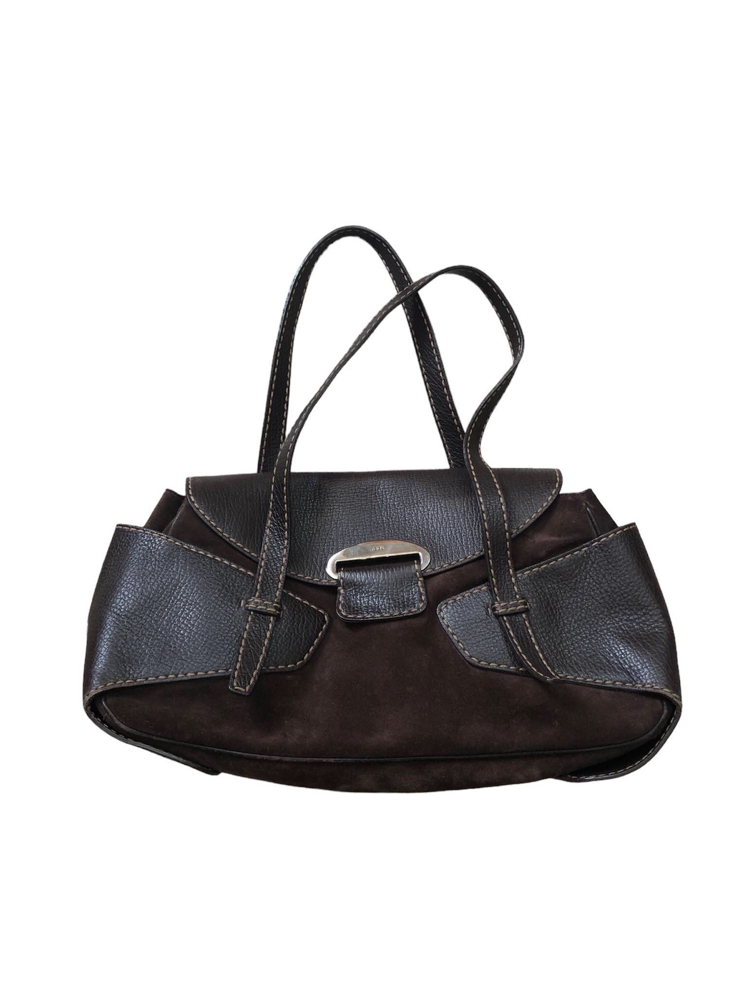 image of Tods Leather Bag Luxury Handbag Made In Italy in Brown, Women's
