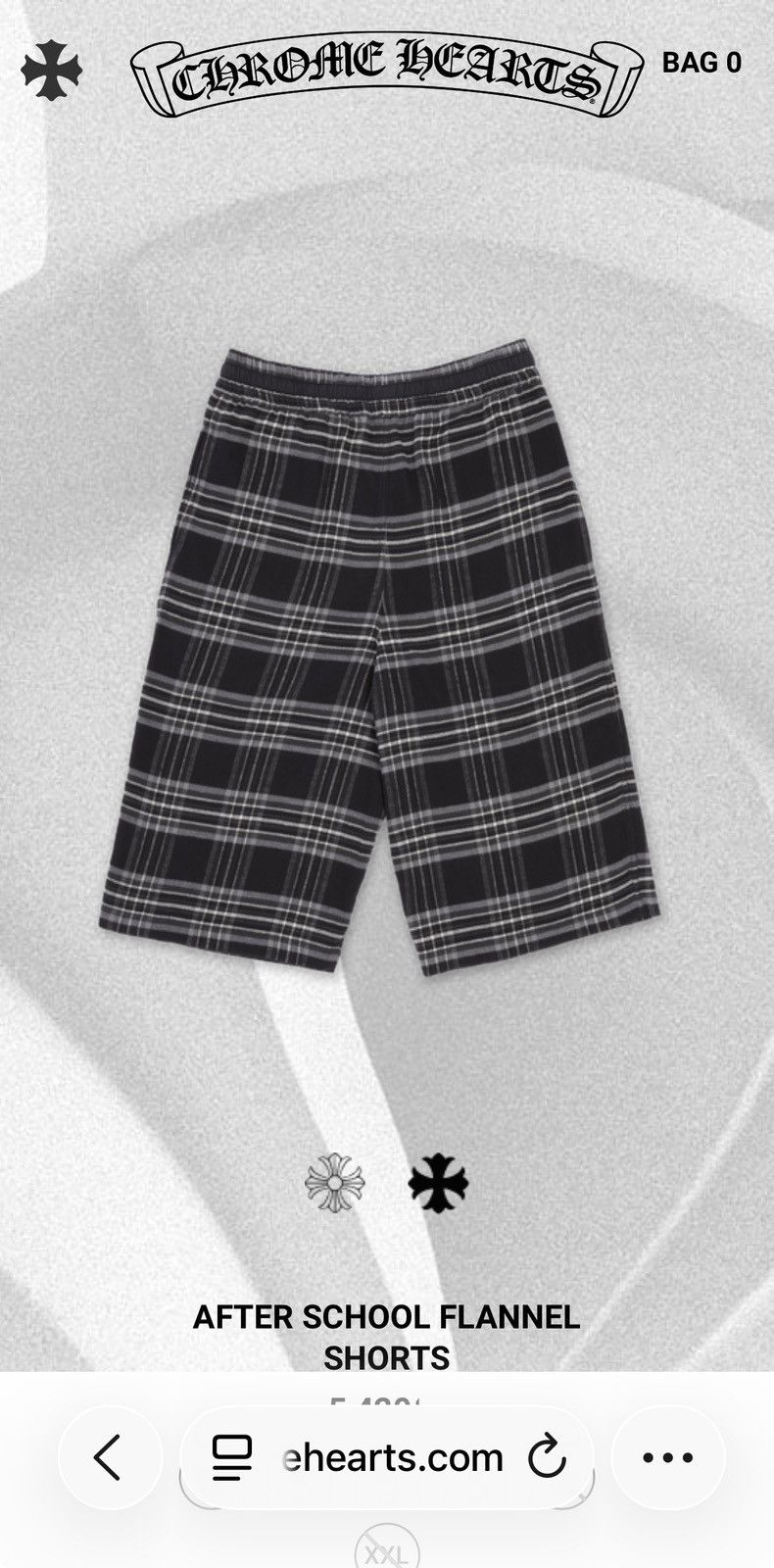 Chrome Hearts Chrome Hearts After School Flannel Shorts XL 🚫READ DESCRIPT🚫 Size US 38 / EU 54 - 11 Thumbnail