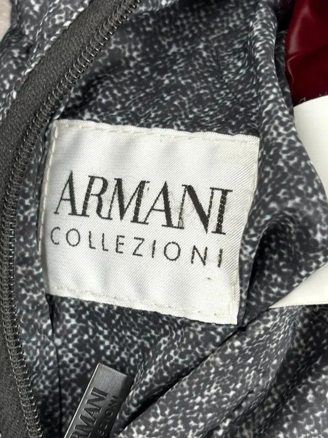 Armani Collezioni Armani Collezioni Grey Red Nylon Reversible Quilted Puffer Jacket Size US M / EU 48-50 / 2 - 16 Thumbnail