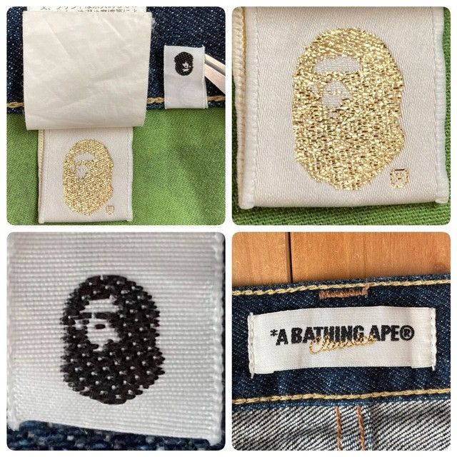 Bape Fire BAPE STA Denim Shorts a bathing ape Flame NIGO ★size M Size US 32 / EU 48 - 7 Thumbnail