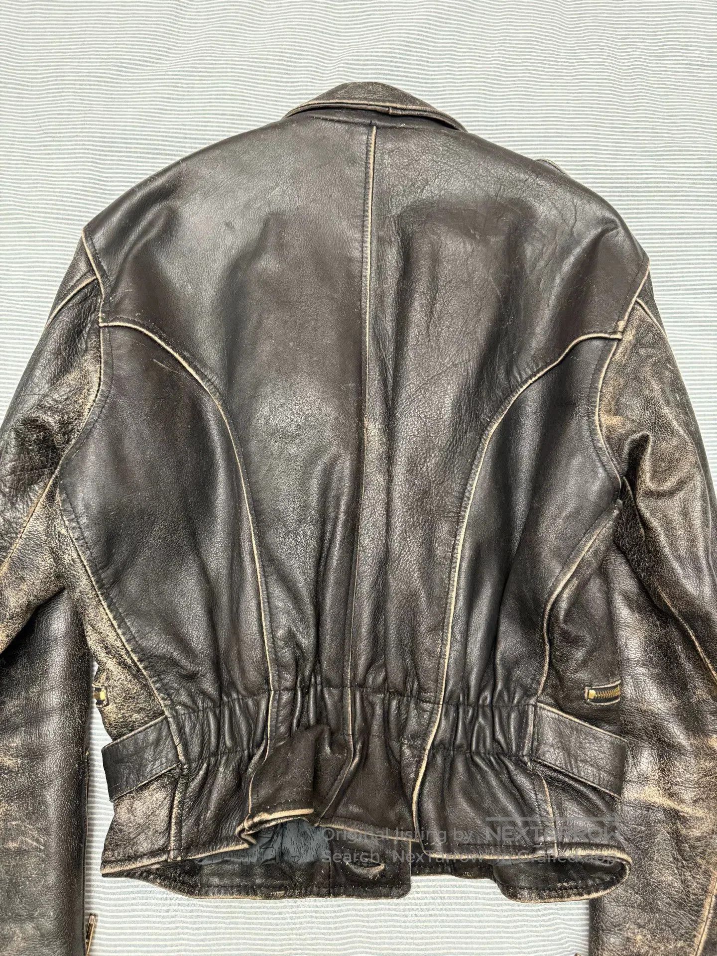 Vintage Vintage 1950s German Motorcycle Leather Jacket. Size US M / EU 48-50 / 2 - 5 Thumbnail
