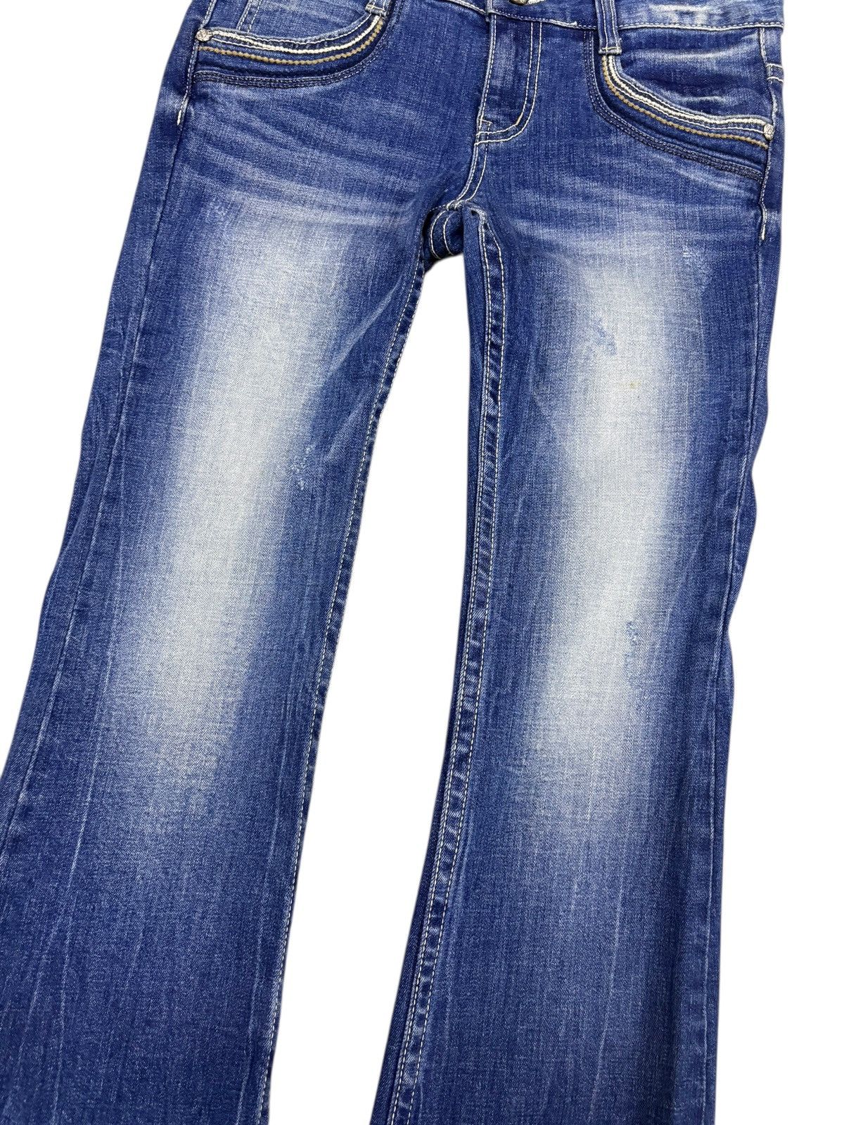 Hysteric Glamour Vintage Flared Jeans Grasshopper Denim Skulls Boot Cut 4🟦 Size US 30 / EU 46 - 5 Thumbnail