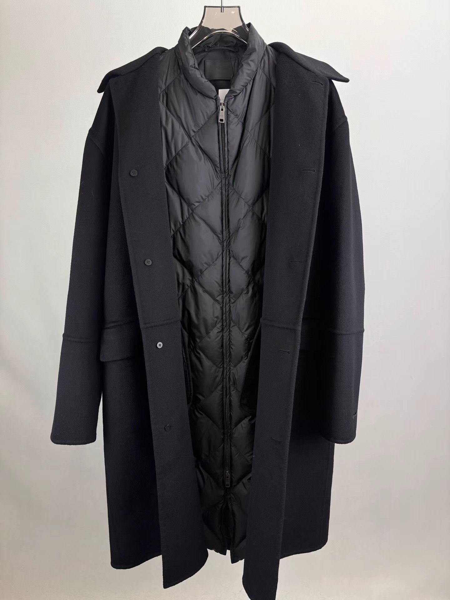 Prada PRADA High-end Two-in-one Wool Down Coat K1 Size US L / EU 52-54 / 3 - 1 Thumbnail