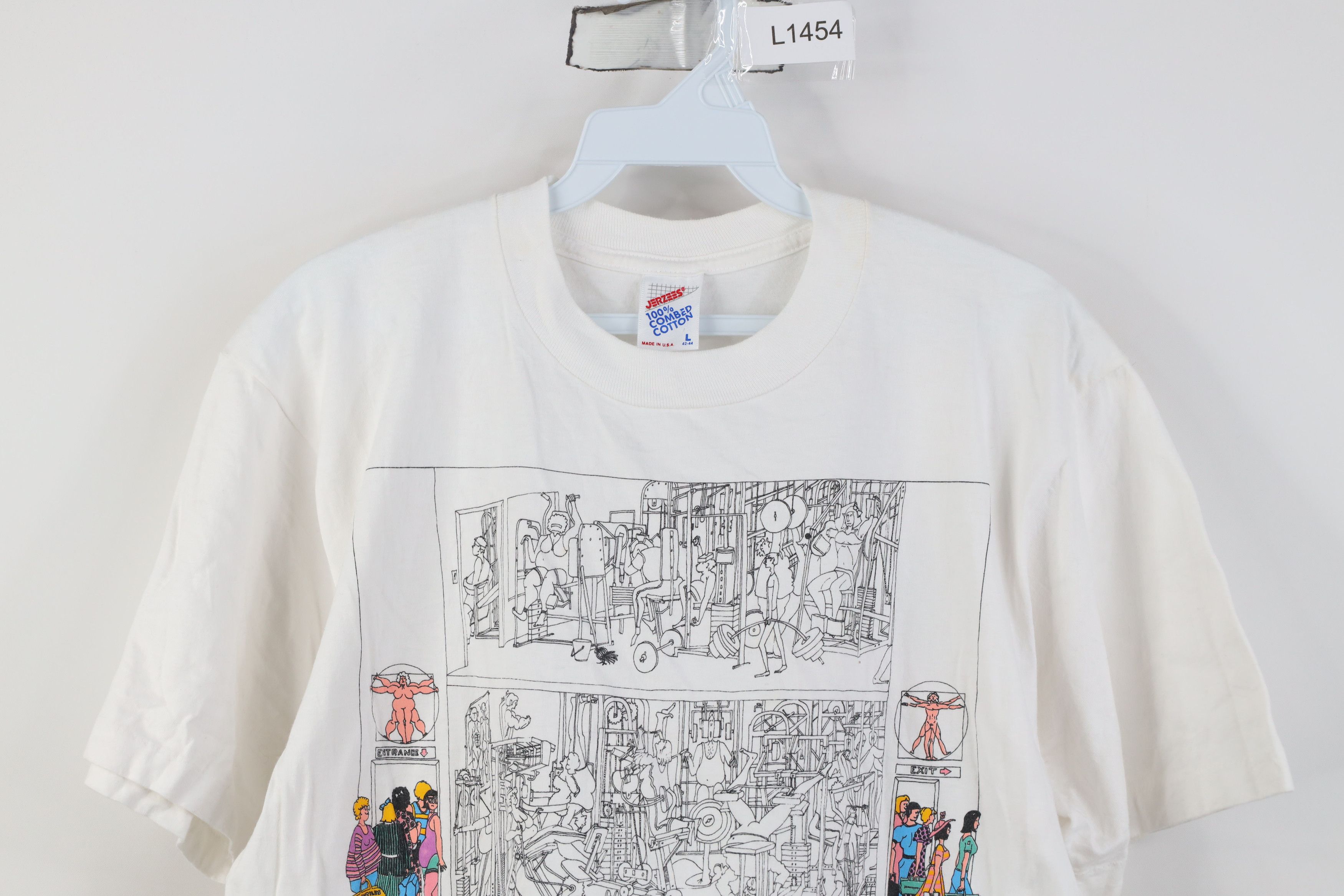 Vintage Vintage 90s Streetwear Comic Gym The Gladiators T-Shirt USA Size L / US 10 / IT 46 - 2 Thumbnail