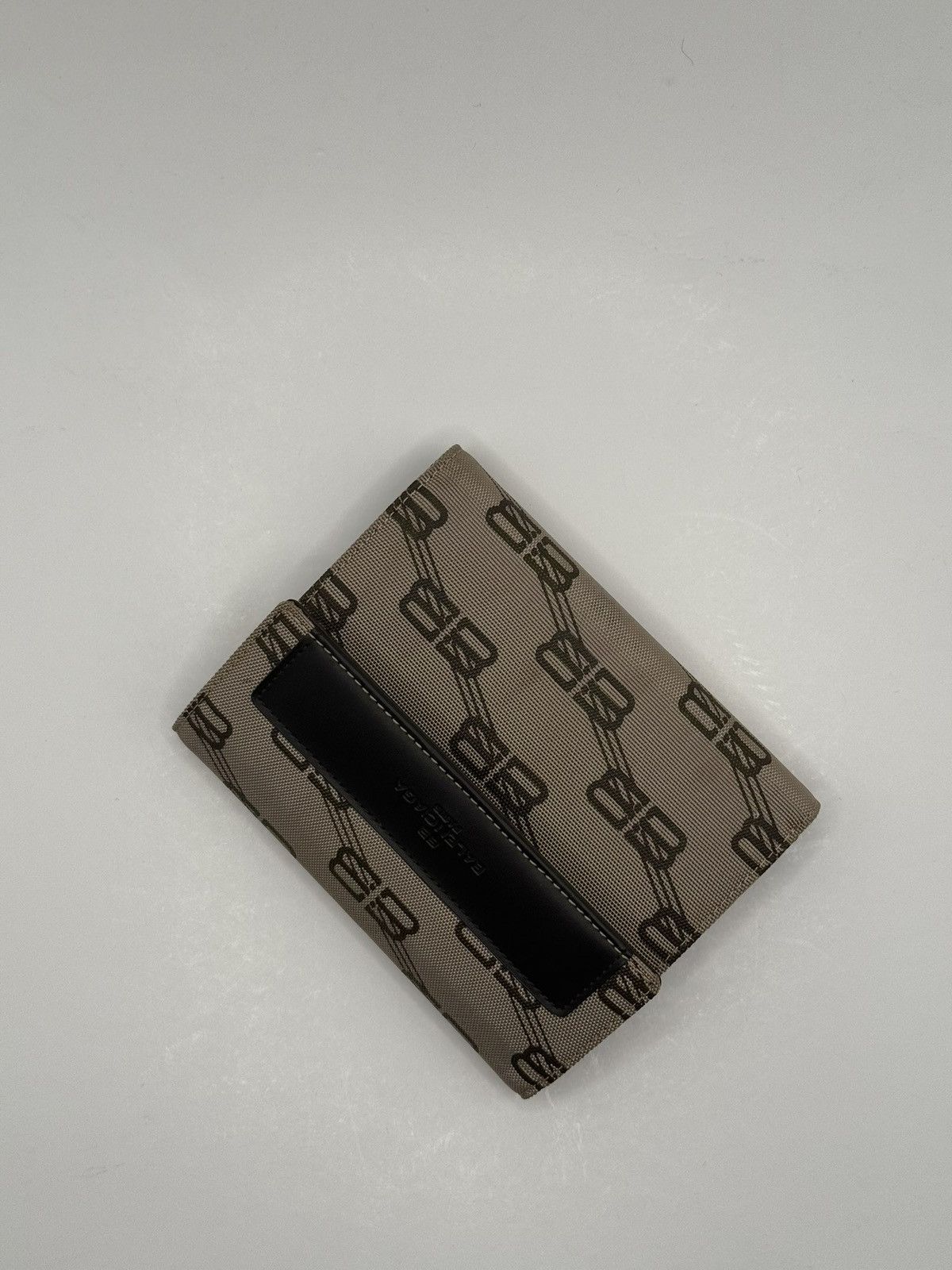 Balenciaga Mens Balenciaga tri fold wallet bb logo espresso leather Size ONE SIZE - 2 Thumbnail