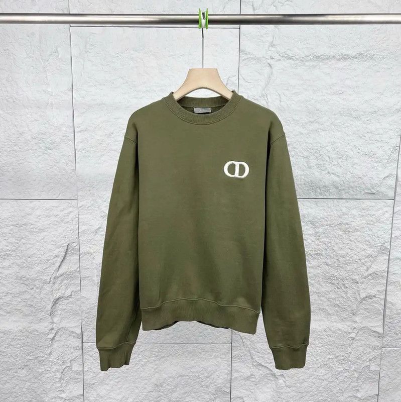 Dior Dior Green Cotton Men's Sweatshirt 0089 Size US S / EU 44-46 / 1 - 1 Thumbnail