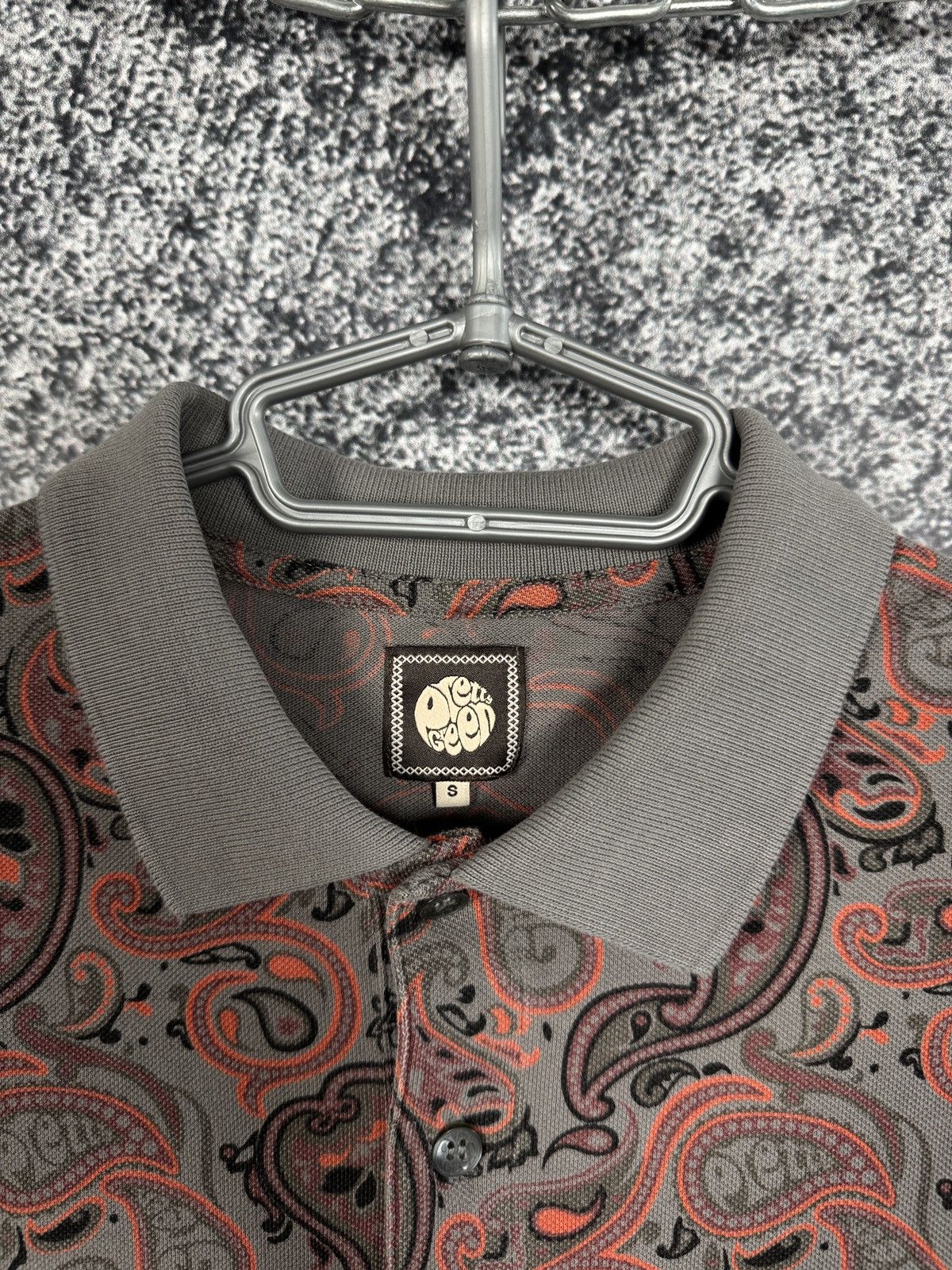 Pretty Green Pretty Green Short Sleeve Polo Shirt Paisley Print Size S Size US S / EU 44-46 / 1 - 7 Thumbnail
