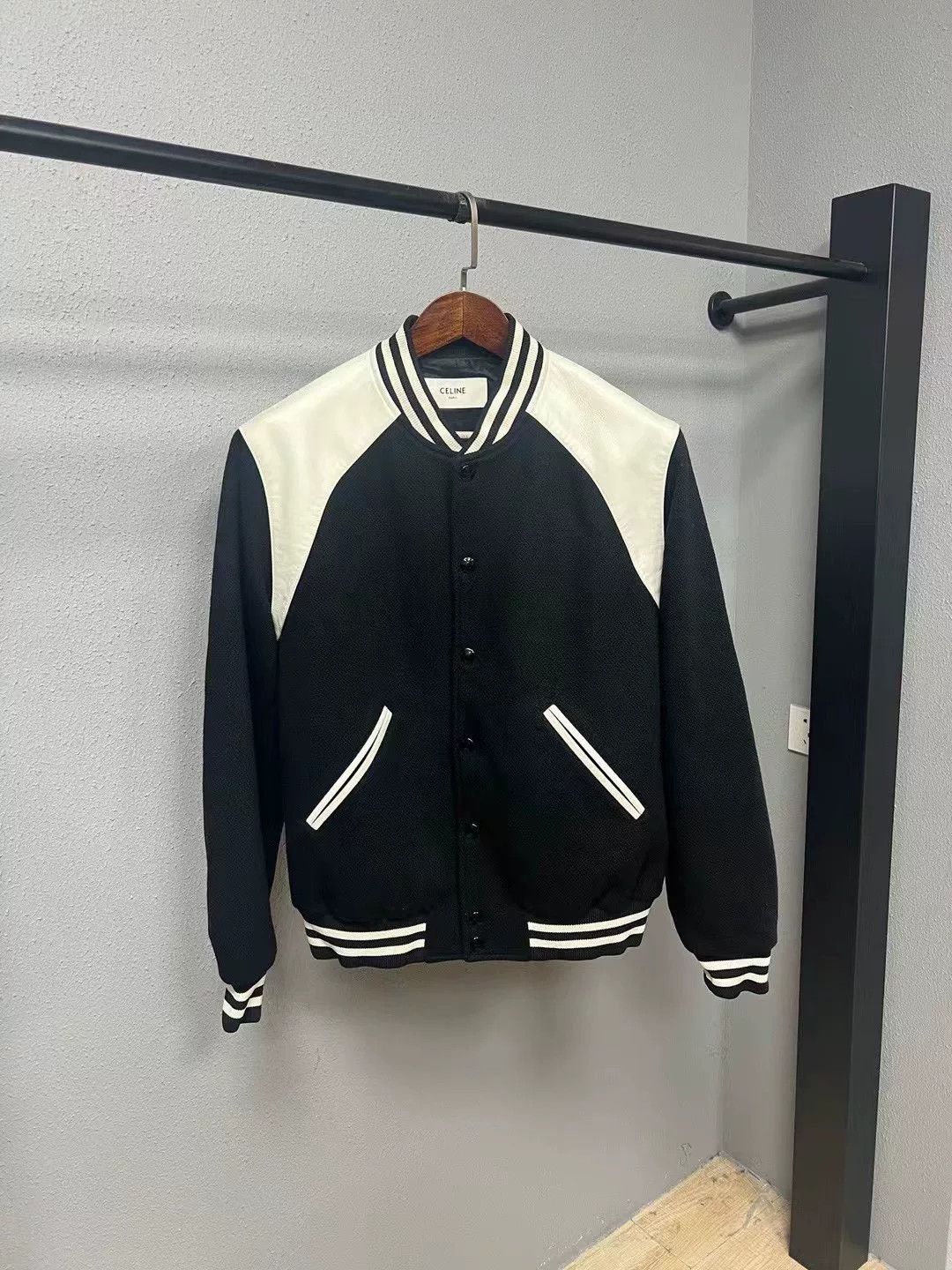 Celine Celine Lambskin Baseball Jacket Size US L / EU 52-54 / 3 - 1 Thumbnail