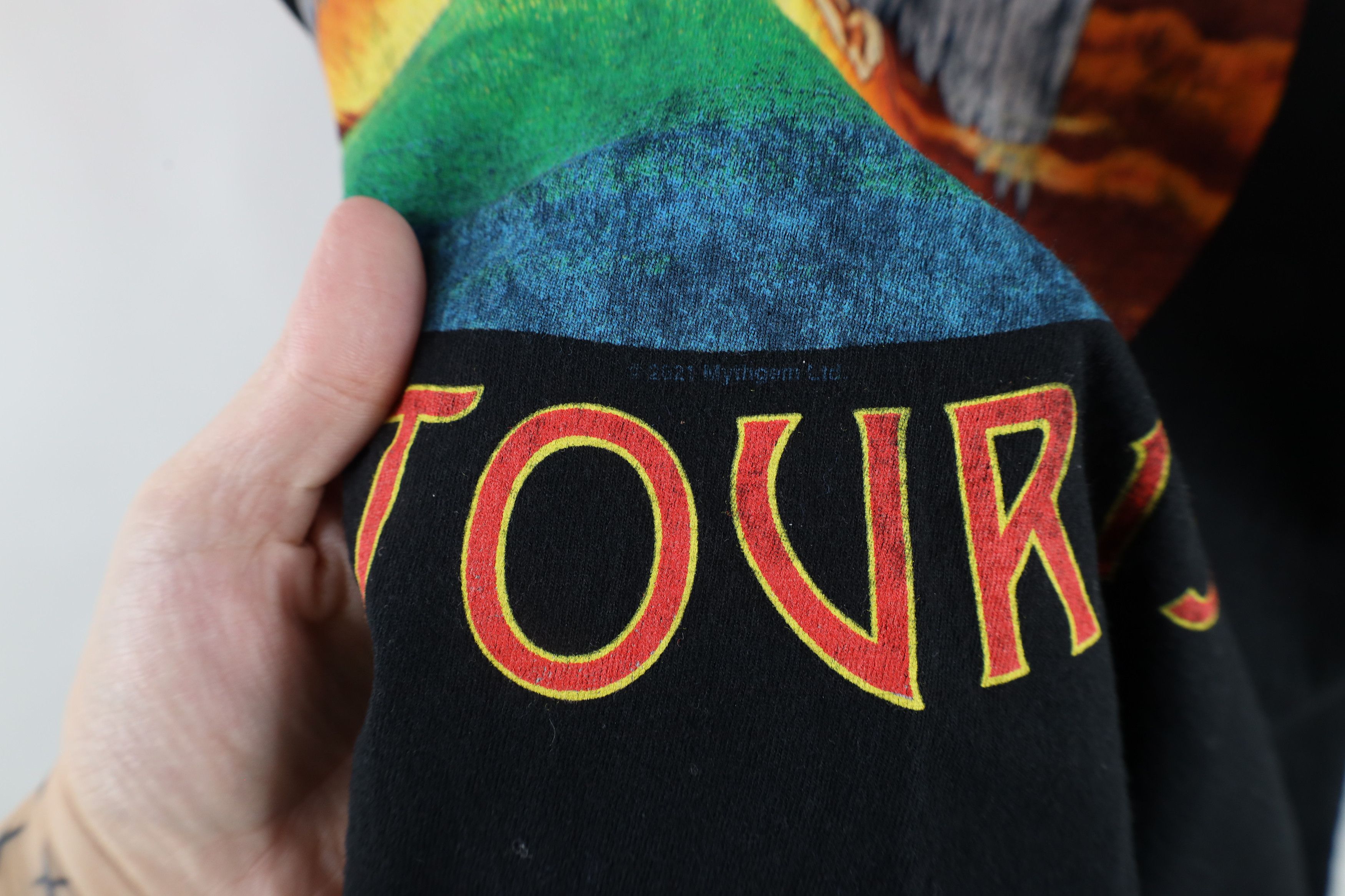 Vintage Retro Icarus US Tour 1975 Led Zeppelin Band T-Shirt Black Size US L / EU 52-54 / 3 - 5 Thumbnail