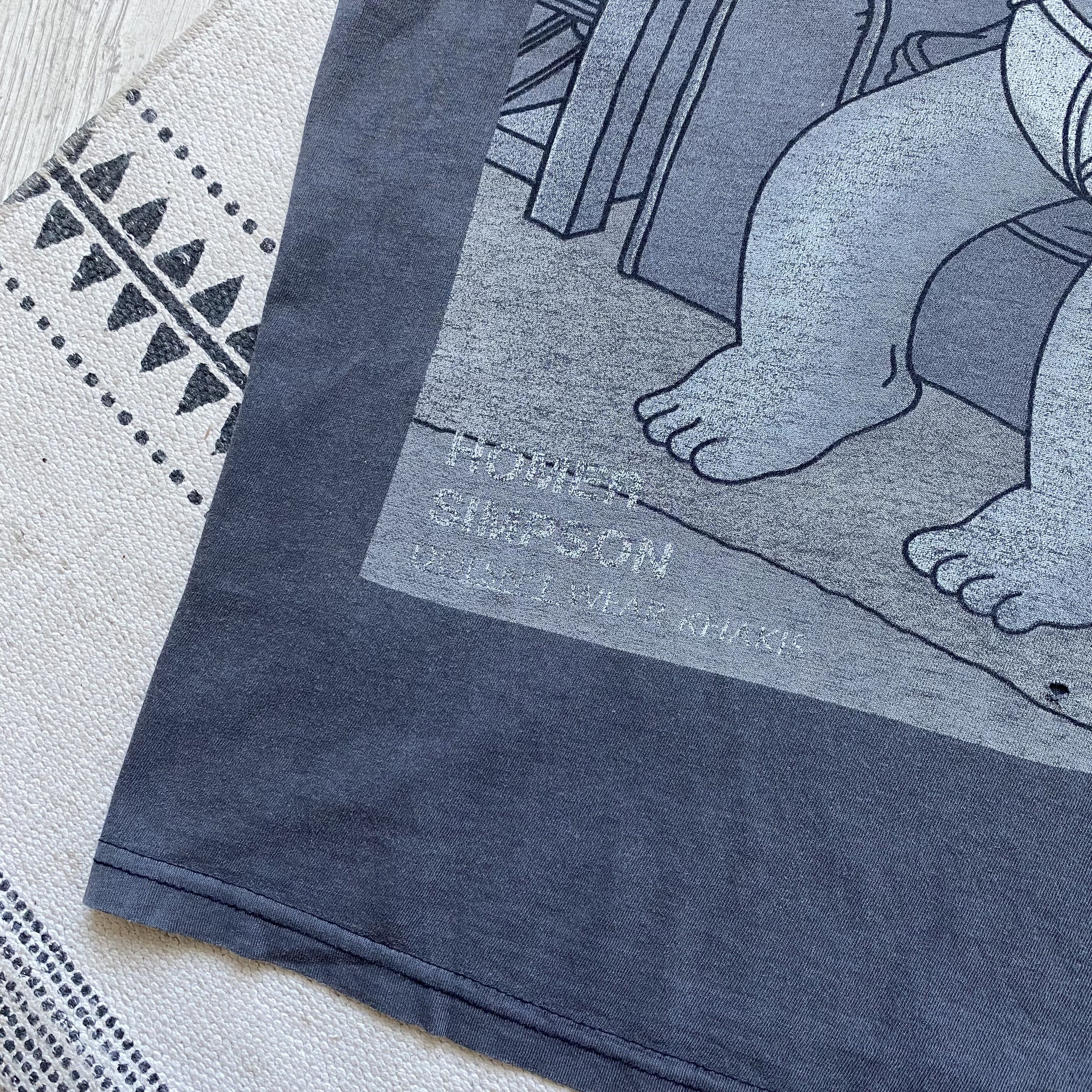The Simpsons Vintage 90s Thrashed The Simpsons tee Faded Distressed Size US M / EU 48-50 / 2 - 12 Thumbnail