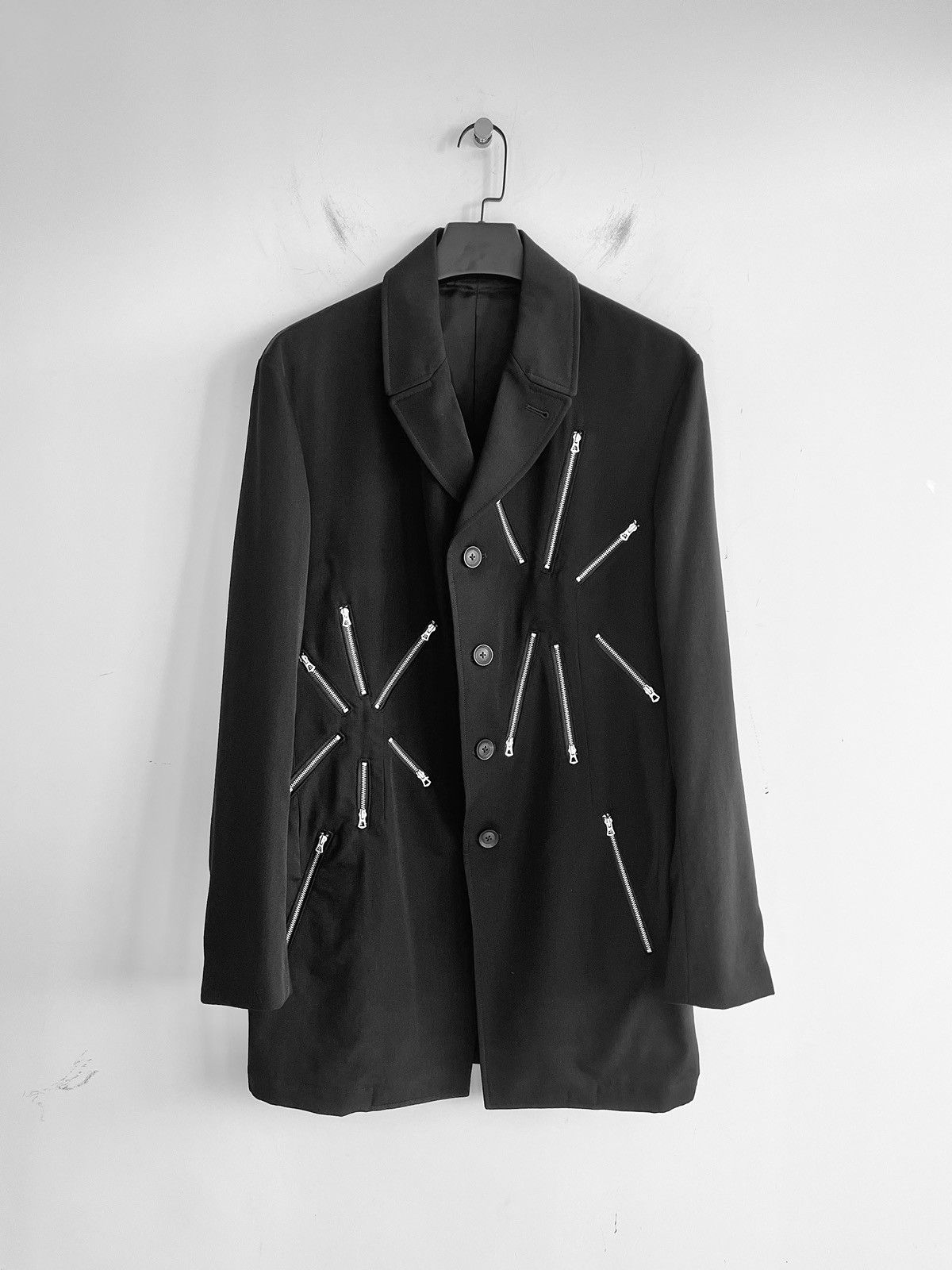 Yohji Yamamoto Yohji Yamamoto Pour Homme - W/Gabardine Fireworks Zip JKT Size US XL / EU 56 / 4 - 1 Thumbnail