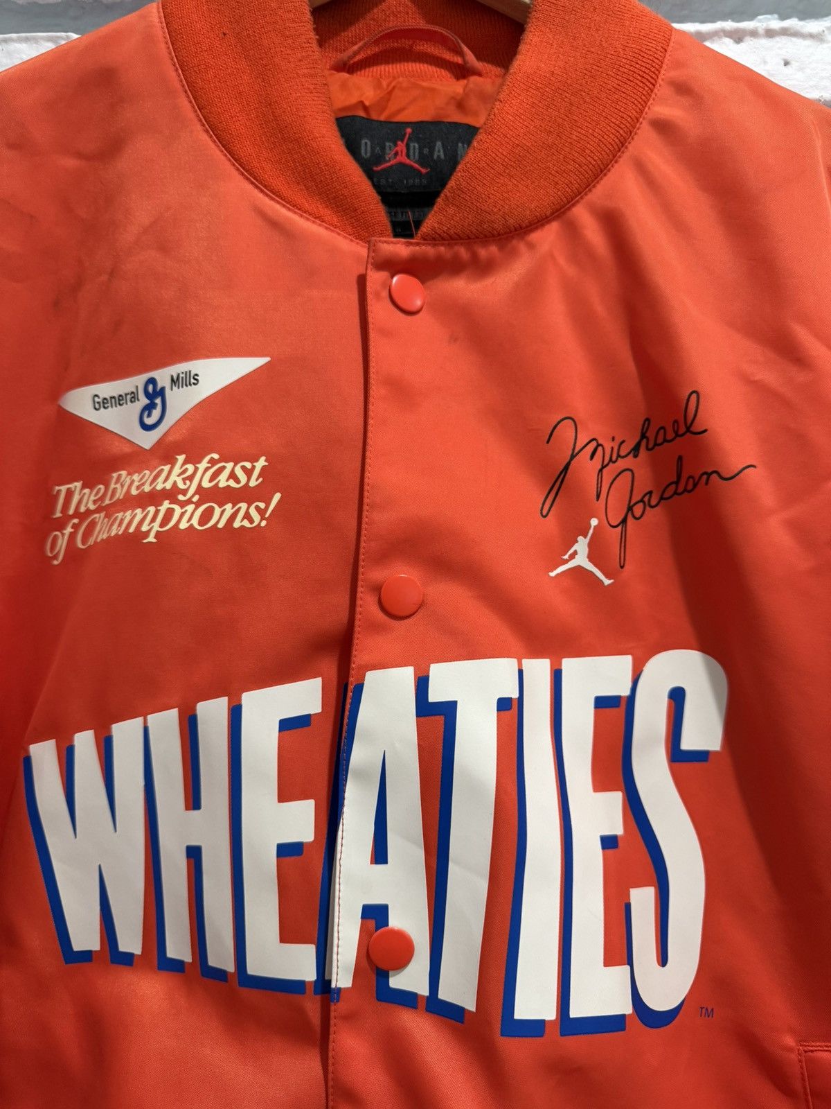 Jordan Brand Nike Air Jordan Flight MVP Wheaties Jacket Size Large Size US L / EU 52-54 / 3 - 2 Thumbnail