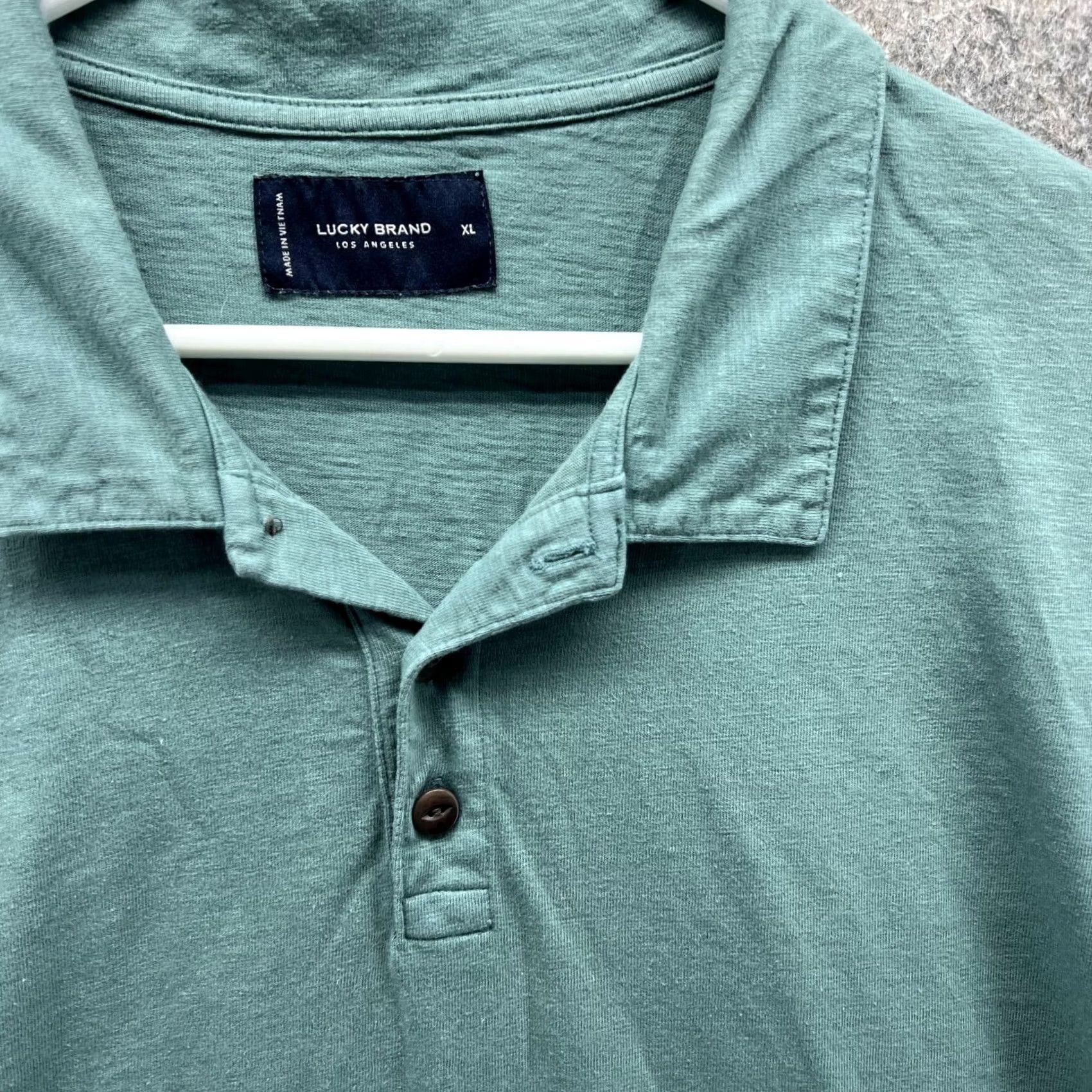 Lucky Brand Lucky Brand Polo Shirt Men XL Teal Blue Casual Preppy Logo Cotton XL Polo Shirt Men XL Teal Blue Casual Logo Pattern Solid Short Sleeve Vintage No Size US XL / EU 56 / 4 - 4 Thumbnail