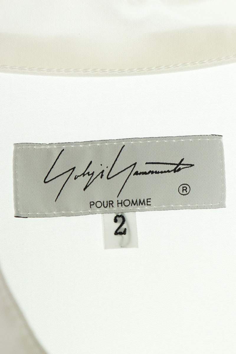 Yohji Yamamoto YOHJI YAMAMOTO POUR HOMME Collarless long sleeve shirt Size US M / EU 48-50 / 2 - 3 Thumbnail
