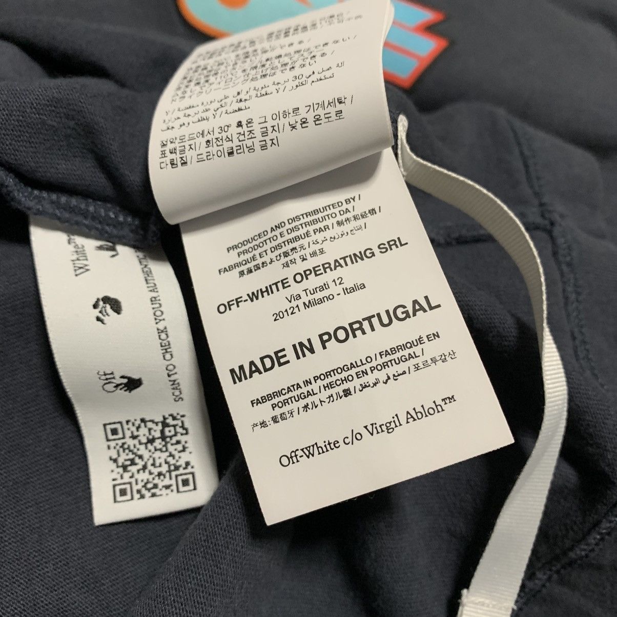 Off-White Off White Medium Thunder Arrows Charcoal Tee Virgil Abloh Size US M / EU 48-50 / 2 - 10 Thumbnail