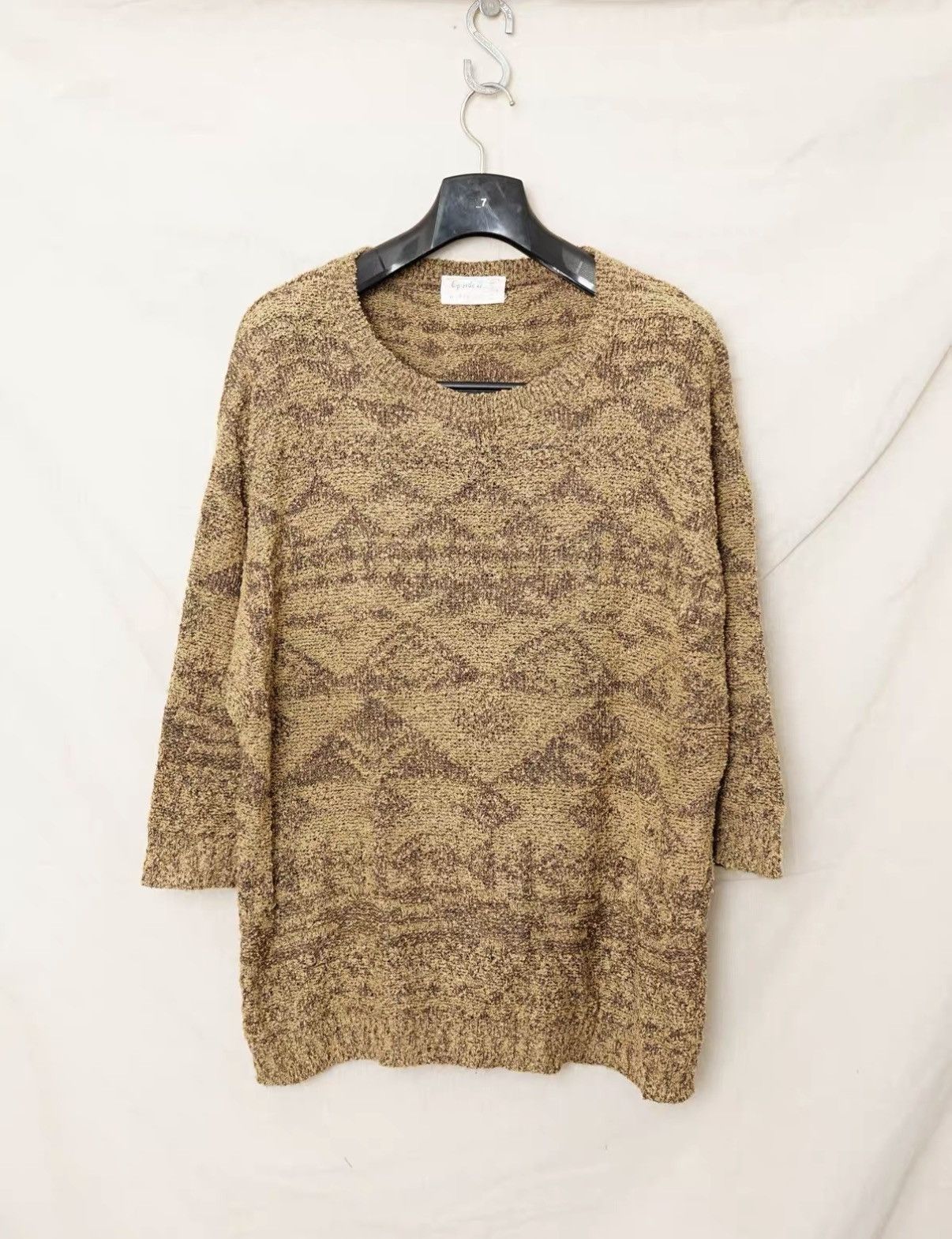 Iroquois Japan Iroquois Wool 3/4 Sleeve Loose Sweatshirt Size US S / EU 44-46 / 1 - 1 Thumbnail