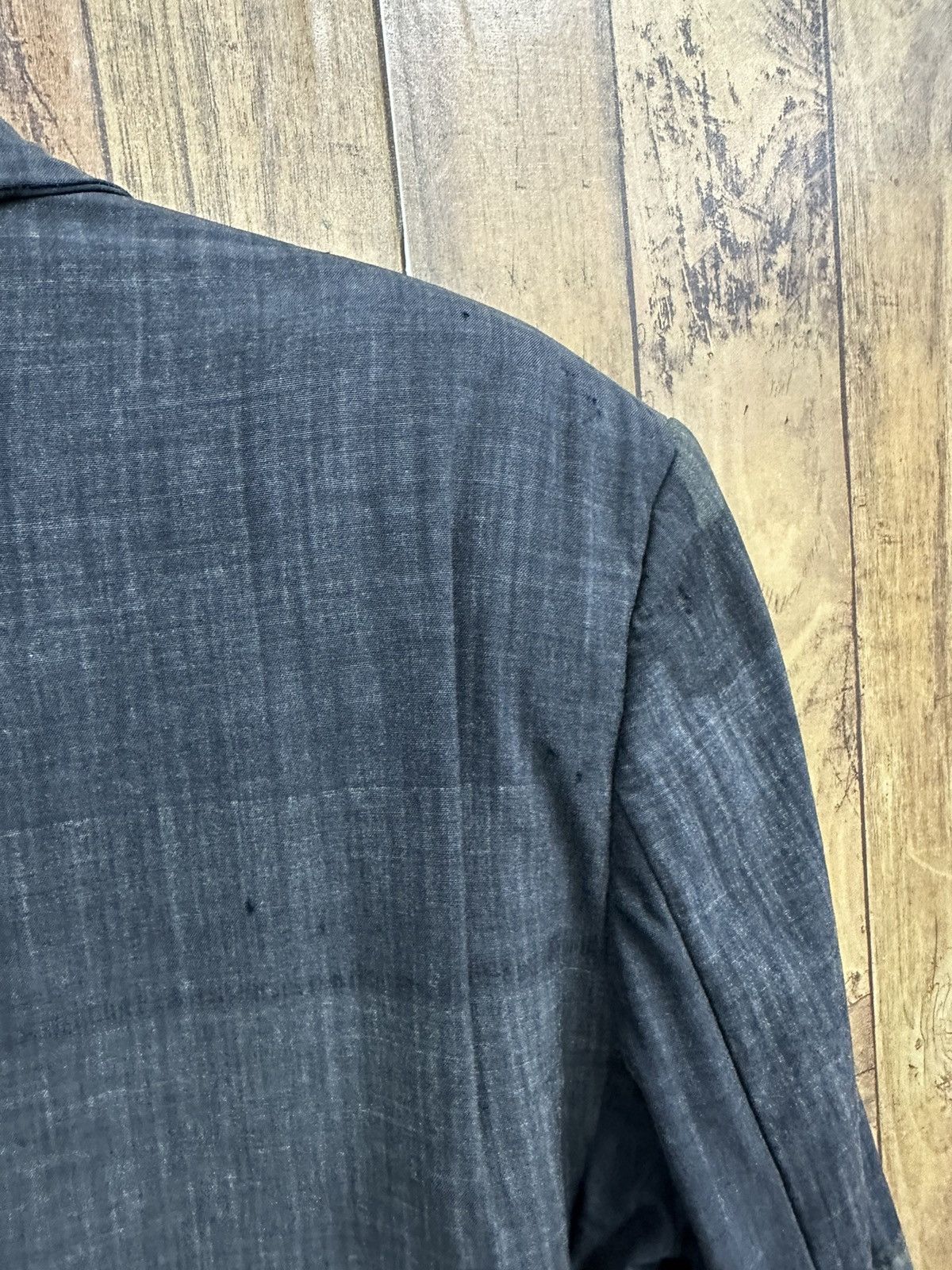 Comme des Garcons × Comme des Garcons Homme Plus × Designer Vintage Comme des Garcons AD1995 Wool Distressed Blazer Z33 Size 40S - 14 Thumbnail
