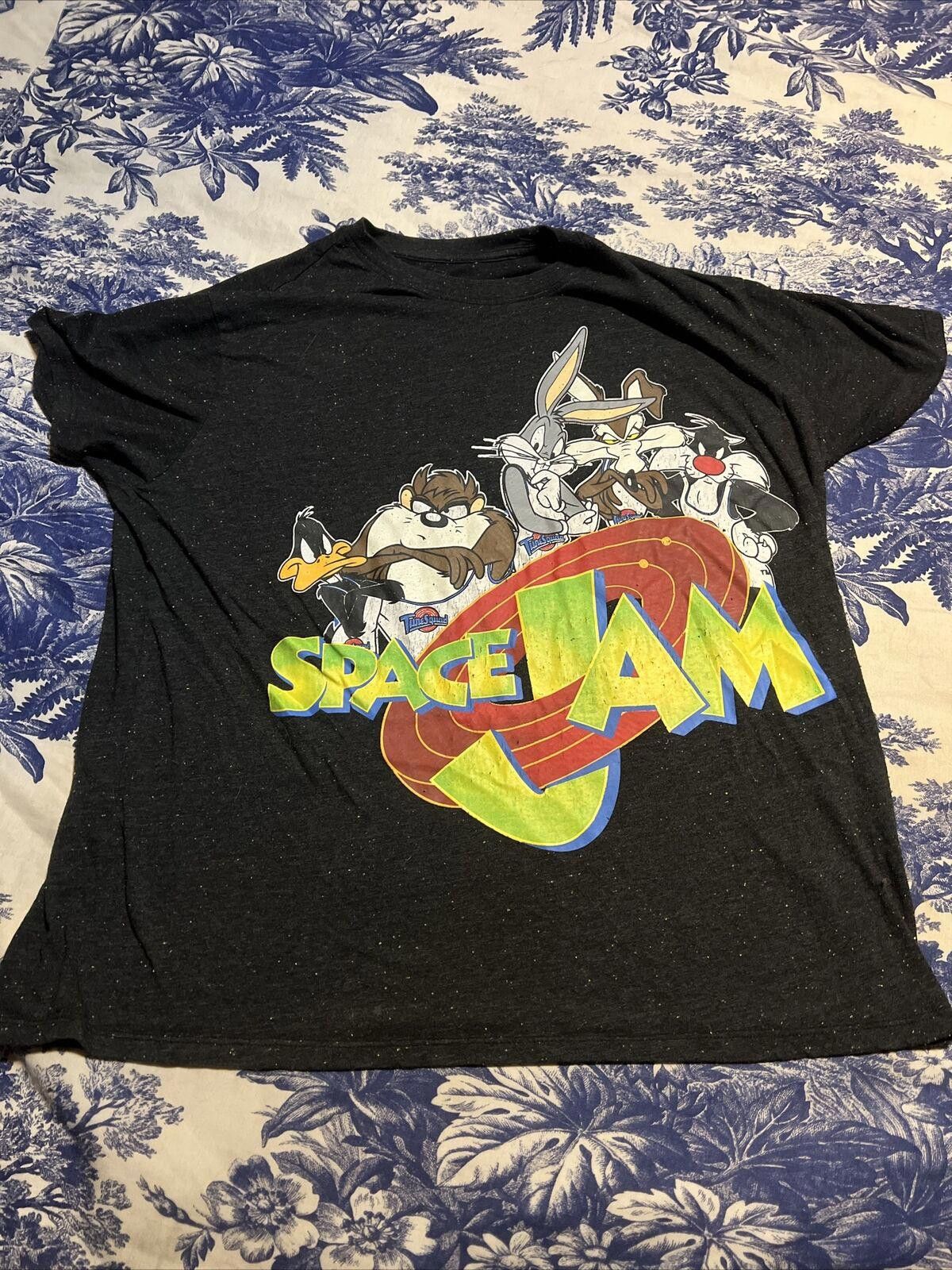 Designer Vintage Space Jam T-Shirt - Classic Cartoon Design Size US L / EU 52-54 / 3 - 1 Thumbnail