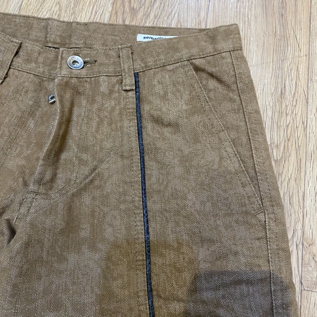 Tornado Mart 2000s NWT Semantic Design Flare Back Zip Pocket Denim Pants Size US 28 / EU 44 - 5 Thumbnail