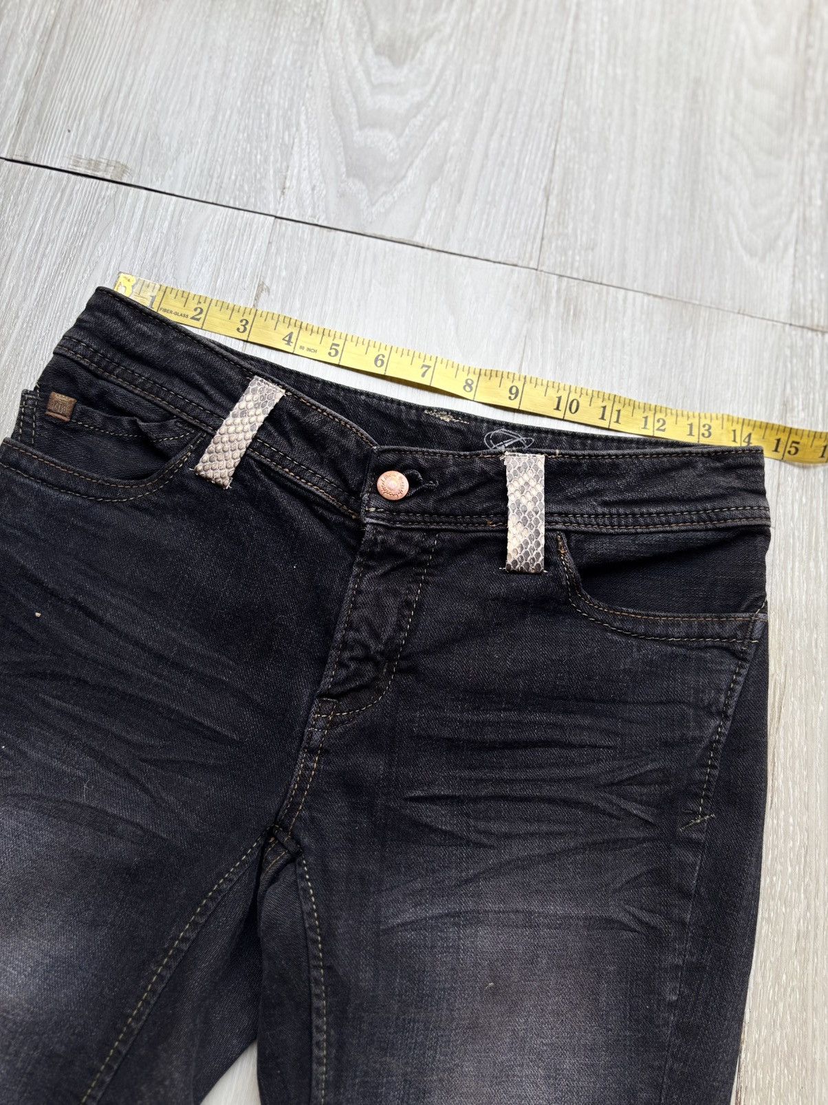 Japanese Brand GEORGIALOVE lace up flare jeans Size US 26 / EU 42 - 6 Thumbnail