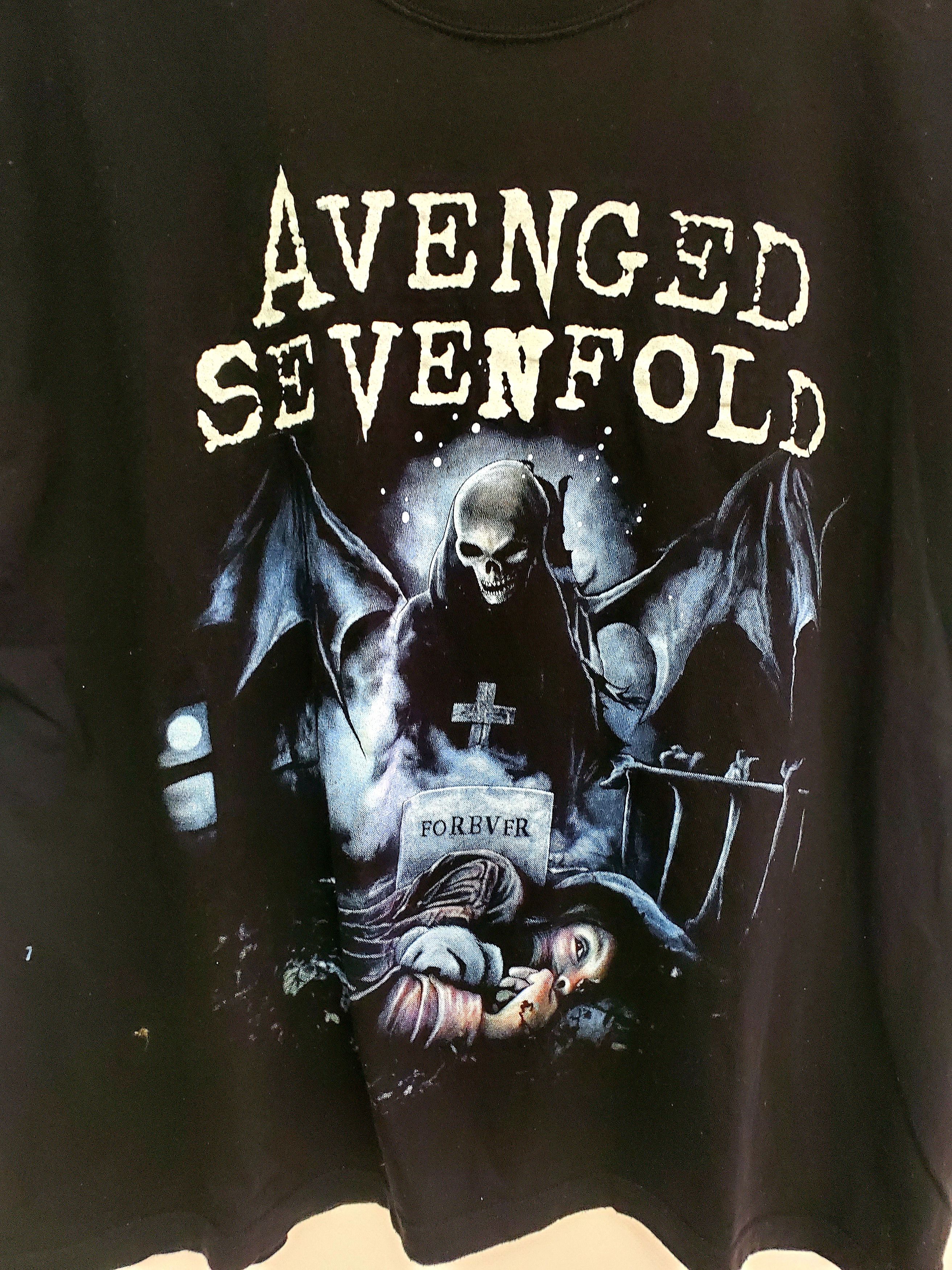 Band Tees × Vintage Vintage Avenged Sevenfold T Shirt Its Your Nightmare L Size US L / EU 52-54 / 3 - 2 Thumbnail