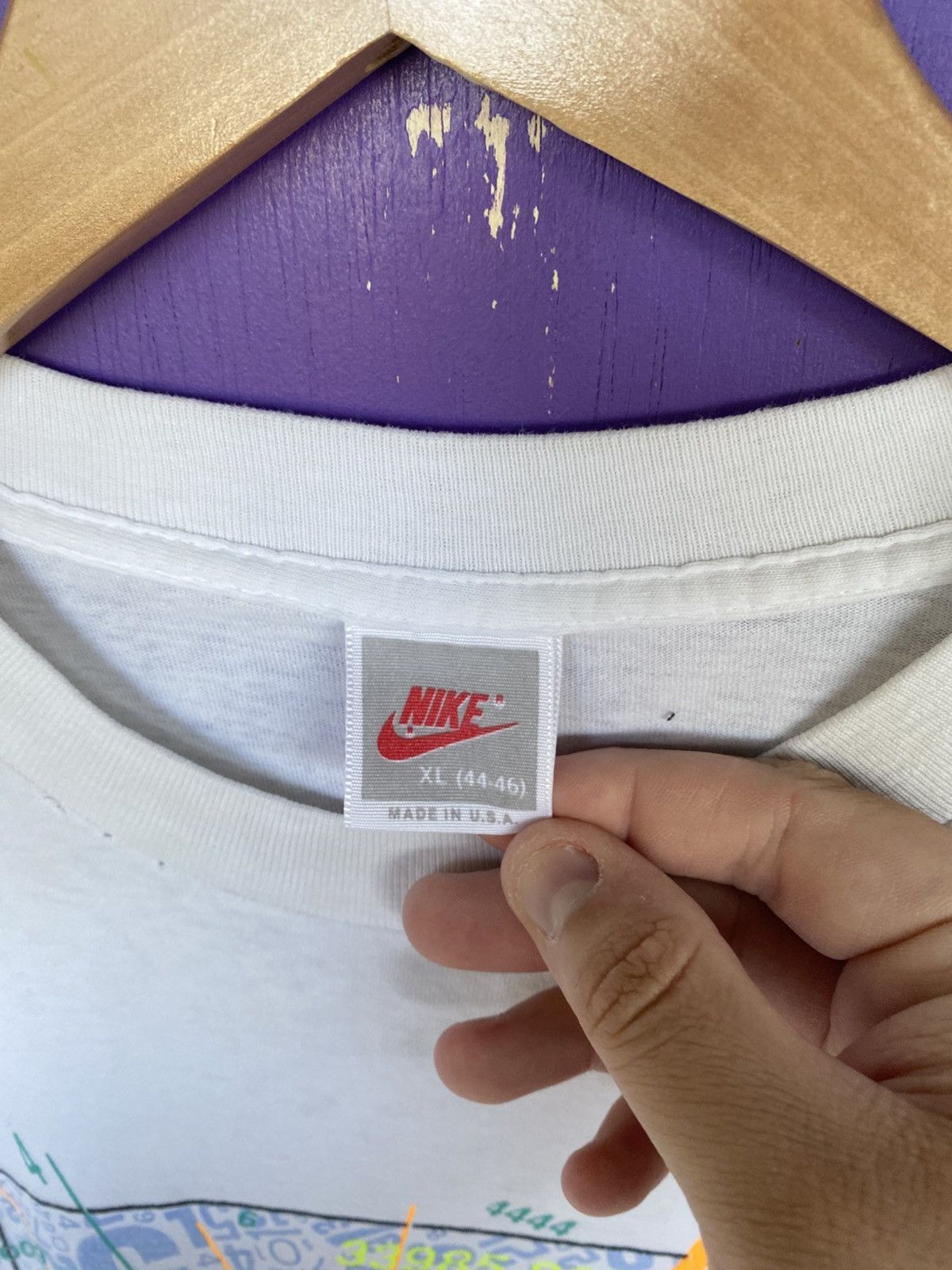 Nike Vintage 80s Nike Bo Jackson sports and numbers t-shirt Size US XL / EU 56 / 4 - 4 Thumbnail