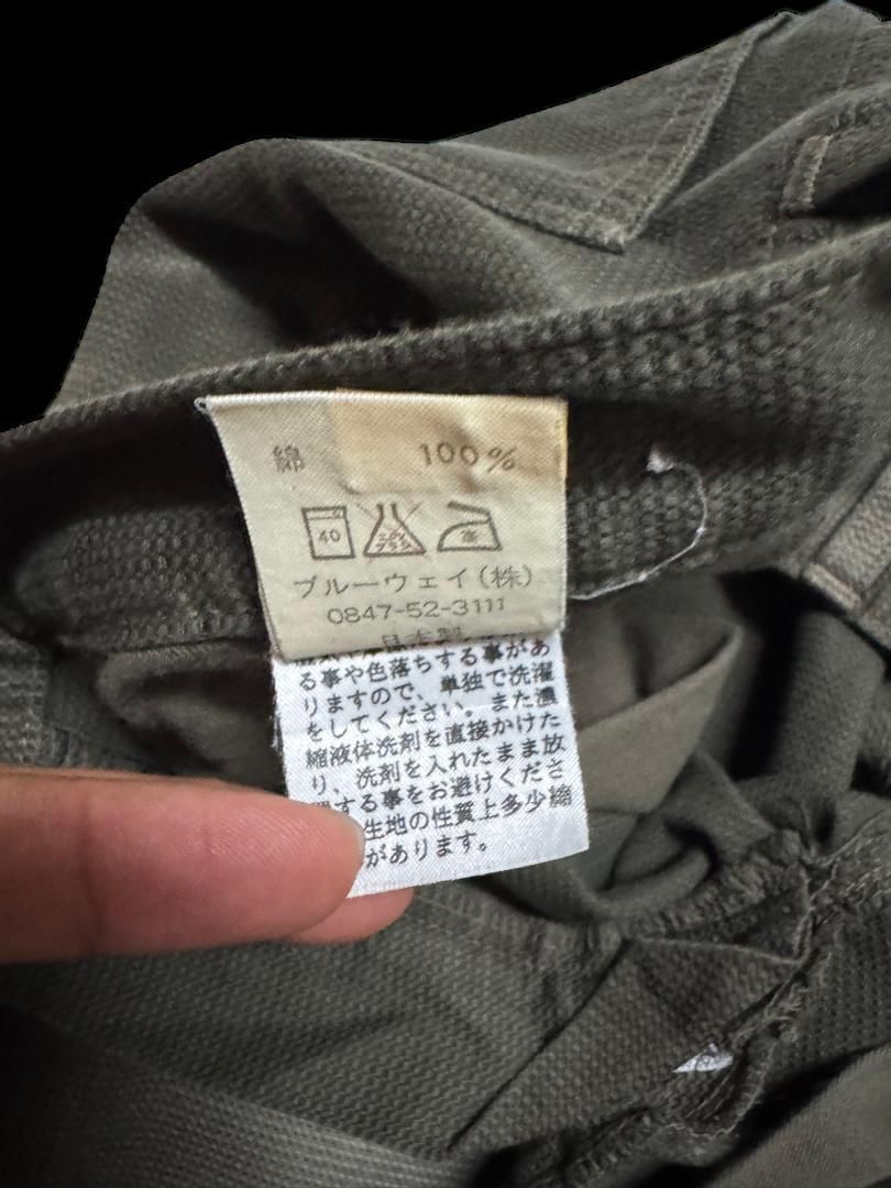 Japanese Brand SICK Blue Way Mudwash Waffel Dark Pants Claw Mark Size US 27 - 11 Thumbnail