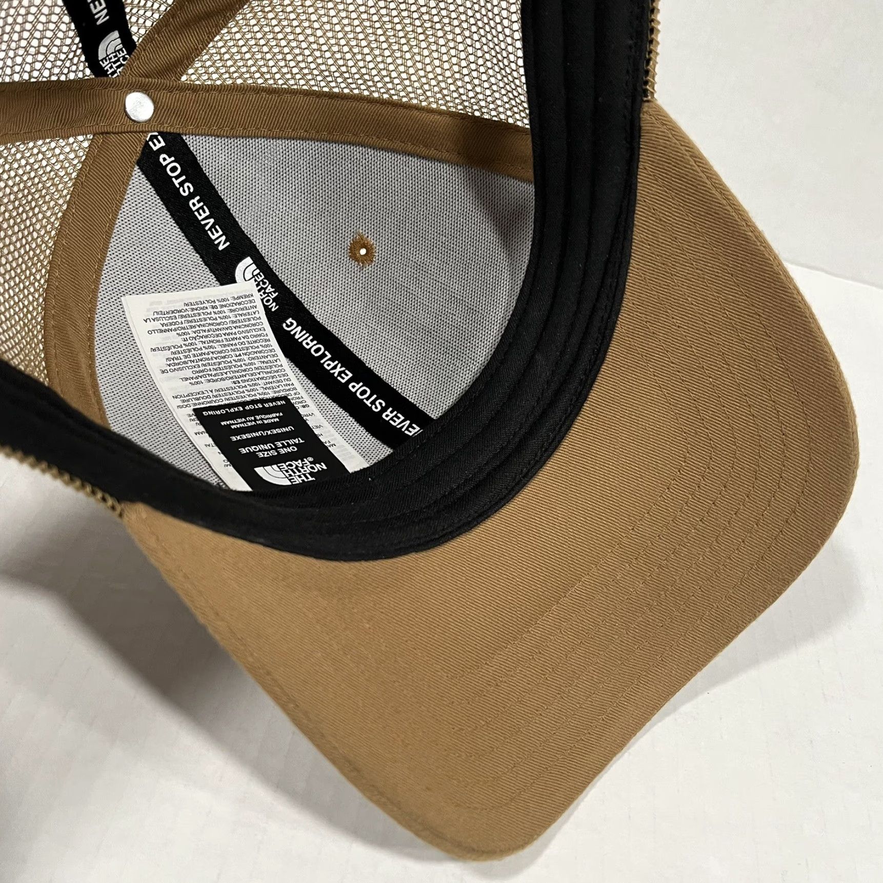 The North Face The North Face Hat Snapback Trucker Brown Tan Trees Embroidered Berkeley Men One Size Cad Brown 90s Dad Nature Outdoor USA Size ONE SIZE - 7 Thumbnail