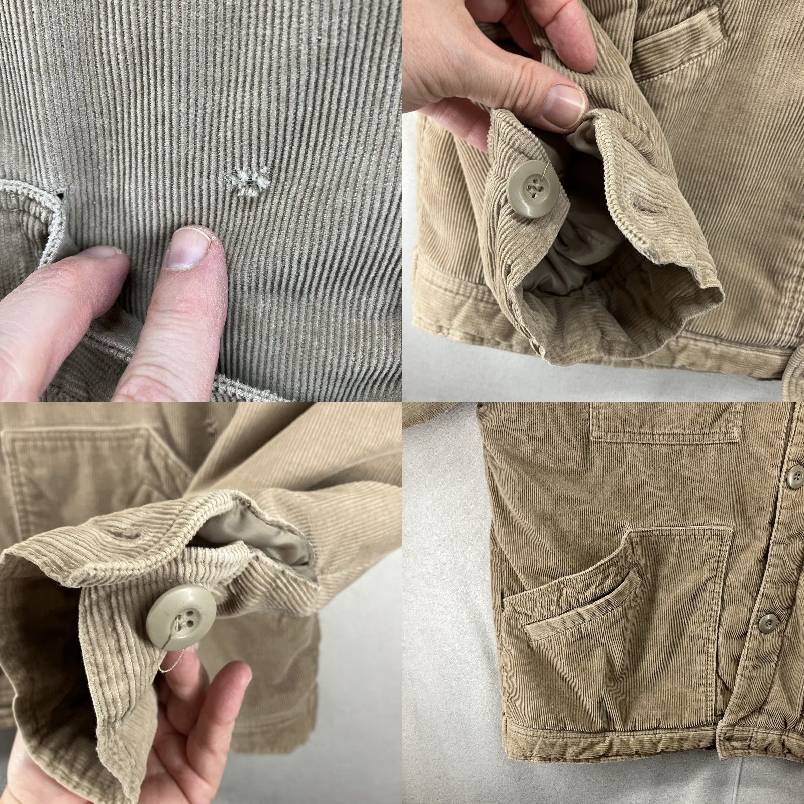 Vintage VINTAGE Kirra Jacket Men XL Corduroy Sherpa Lined Trucker Heavyweight Cowboy Grunge Outdoor Beige Mid-Length 50 in Chest Mens Jacket Size US XL / EU 56 / 4 - 8 Thumbnail