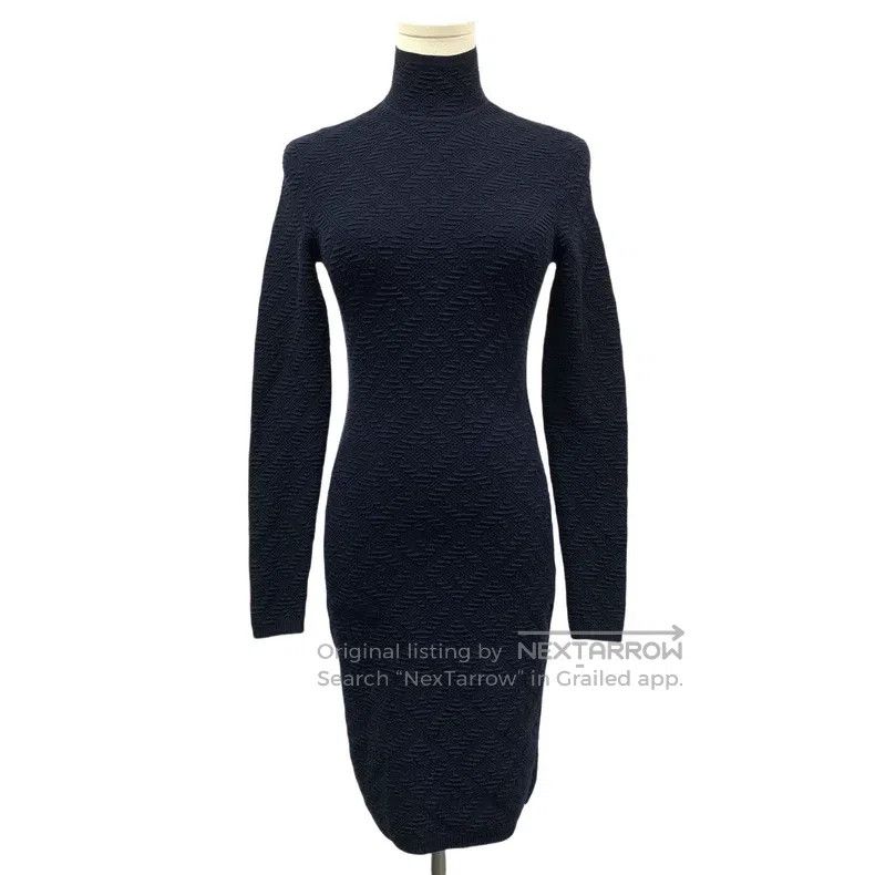 Fendi Fendi FF Embossed Printed Dress Size XXS / US 00 / IT 34 - 1 Thumbnail
