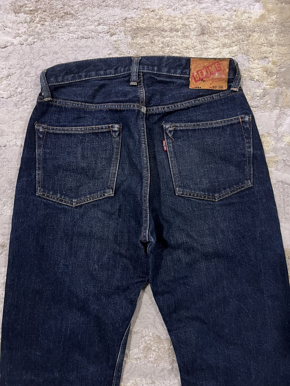 Denime Vintage Denime Orizzonti Leather Patch 14oz Selvaged Denim Size US 29 - 4 Thumbnail