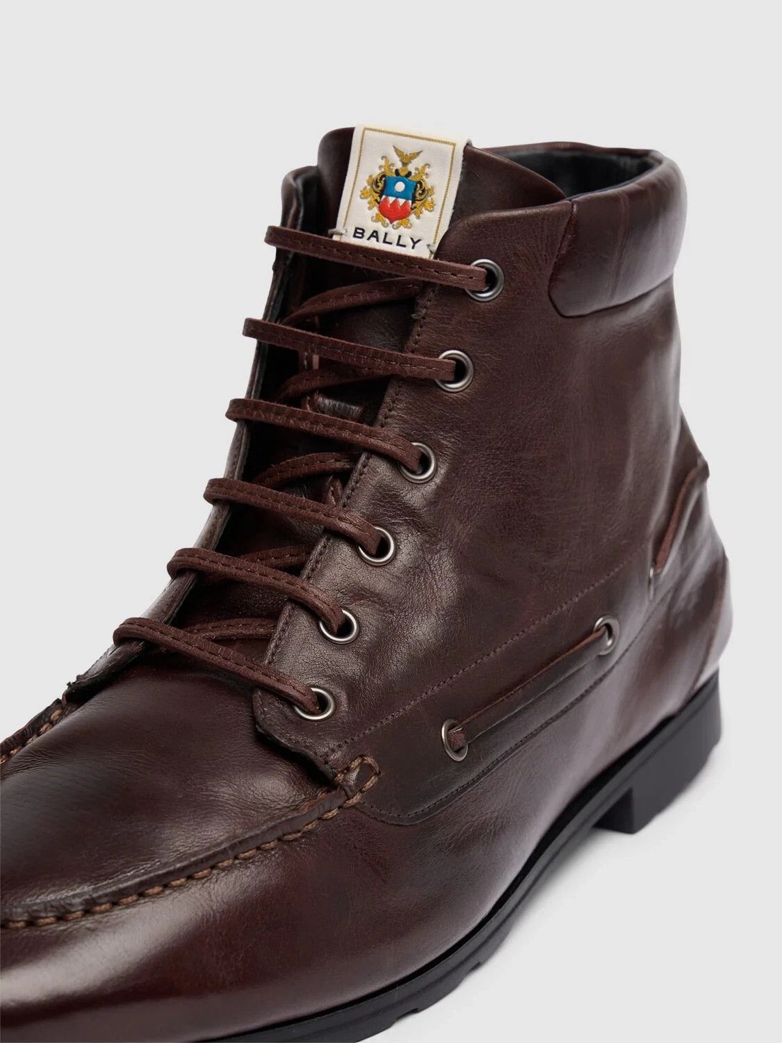 Bally BALLY Paphos Dark Brown Leather Ankle Boots New Size US 12 / IT 42 - 3 Thumbnail