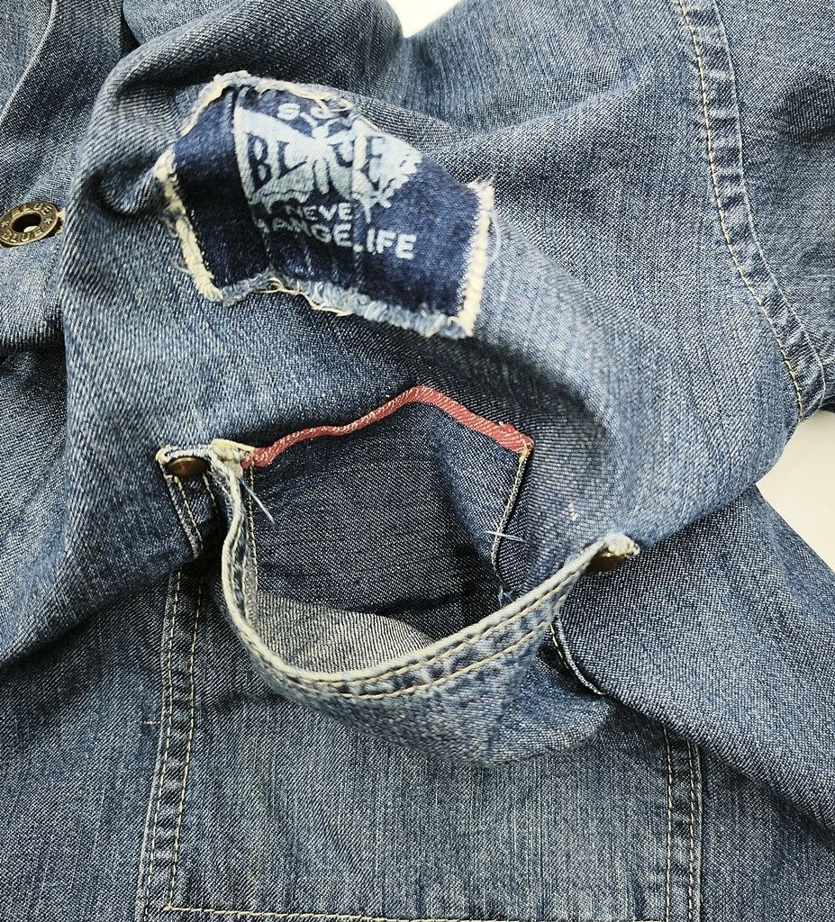 Blue Blue Japan BLUE BLUE SOS selvedge buttonfly chore jacket Size US L / EU 52-54 / 3 - 3 Thumbnail