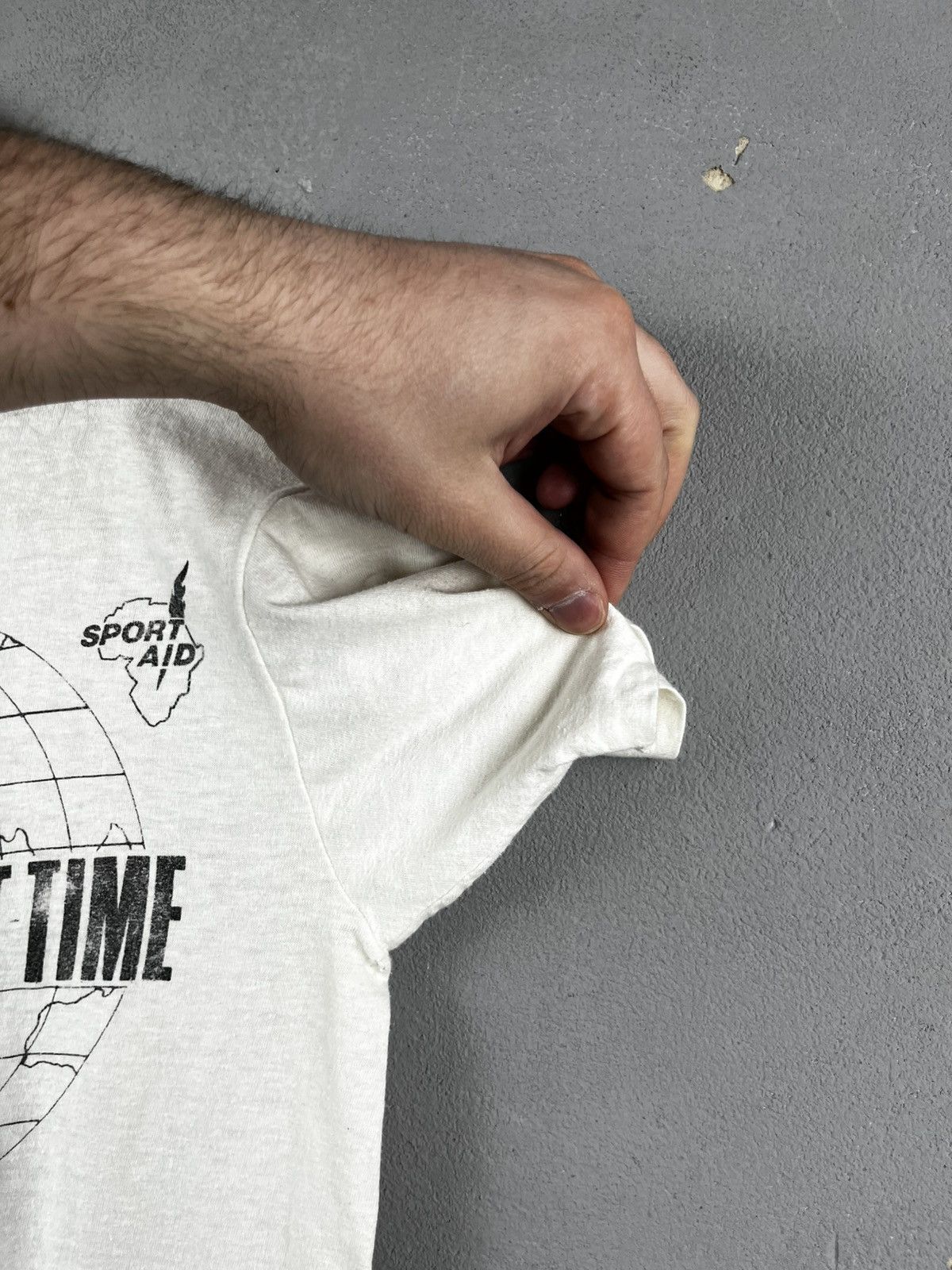 Vintage Vintage 1986 I Ran The World Sport Aid The Race Against Size S / US 4 / IT 40 - 3 Thumbnail