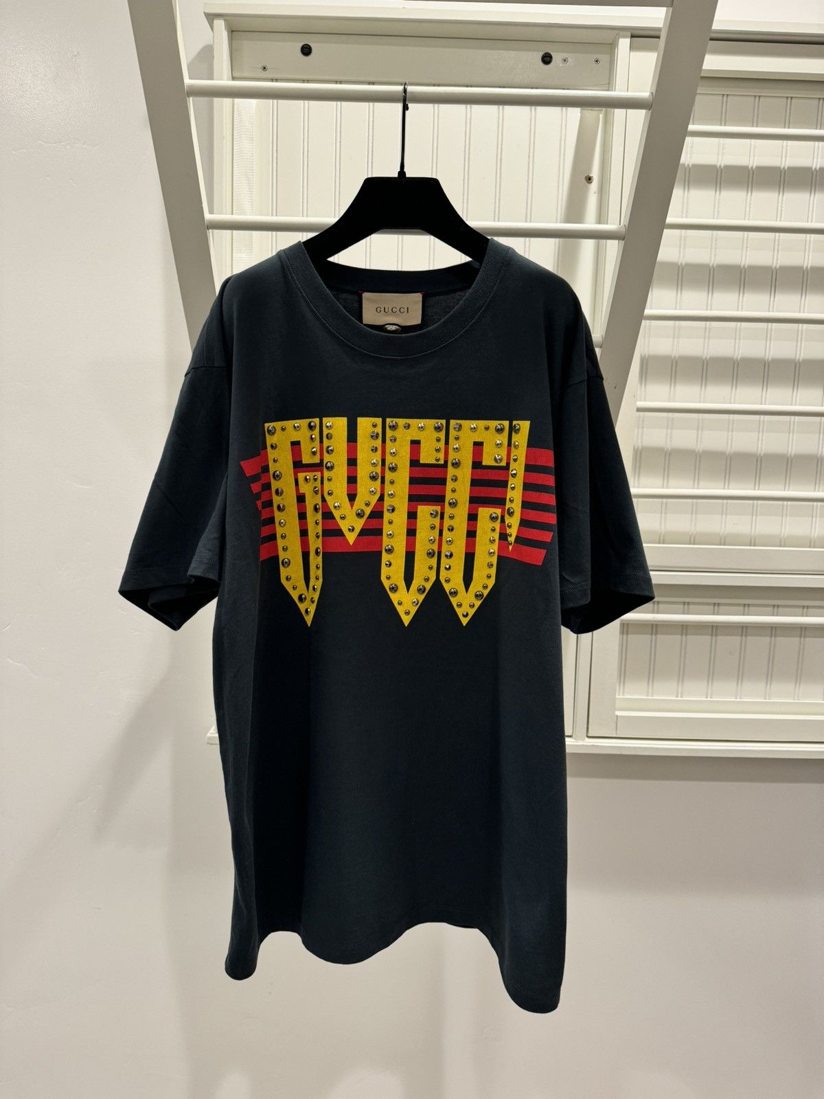 Gucci Gucci Studded Rock Tee Size US S / EU 44-46 / 1 - 1 Thumbnail