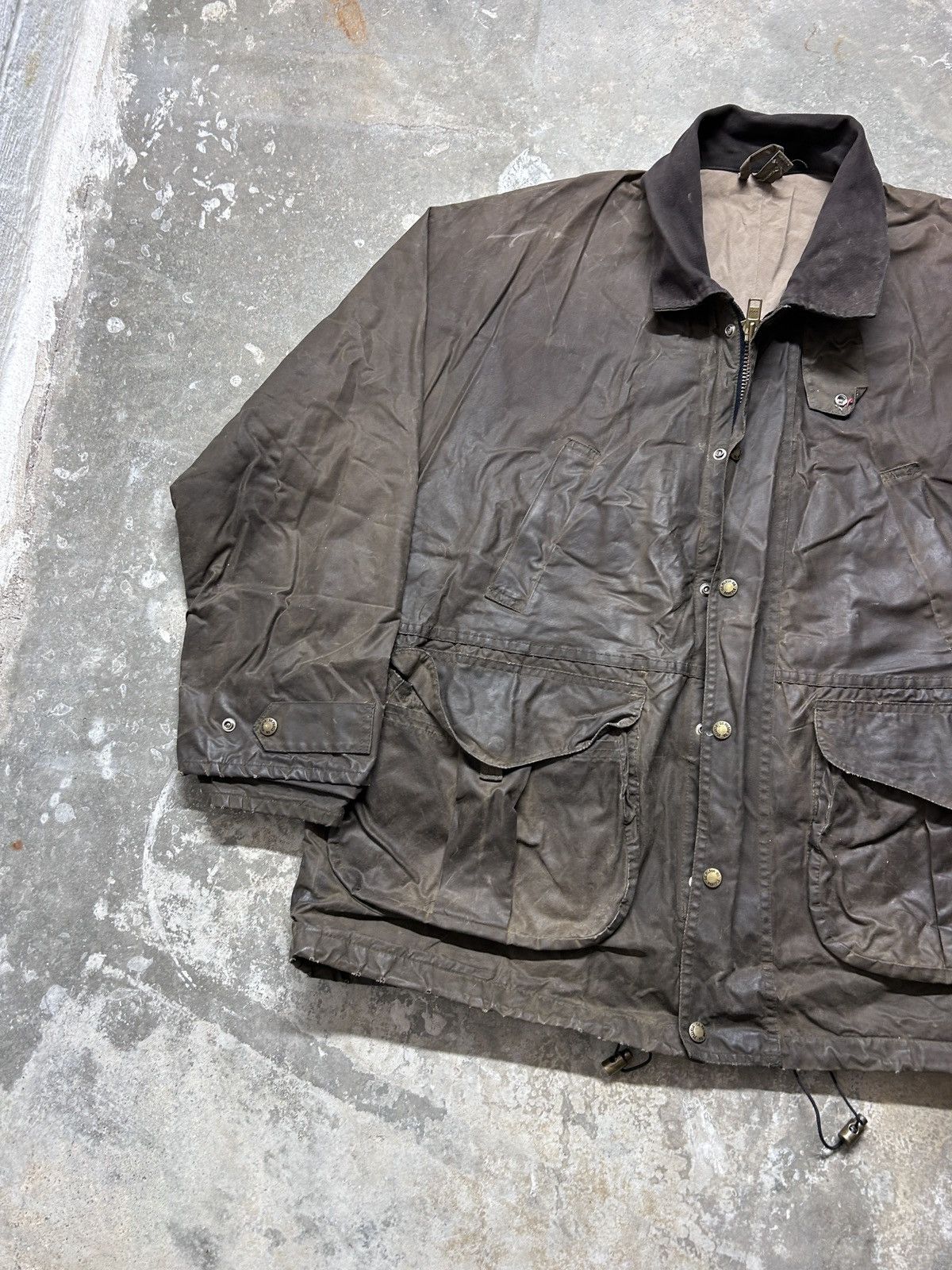 Filson VTG 2003 Filson Waxed Tin Cloth Filed Jacket Style 1441N Size US XXL / EU 58 / 5 - 2 Thumbnail