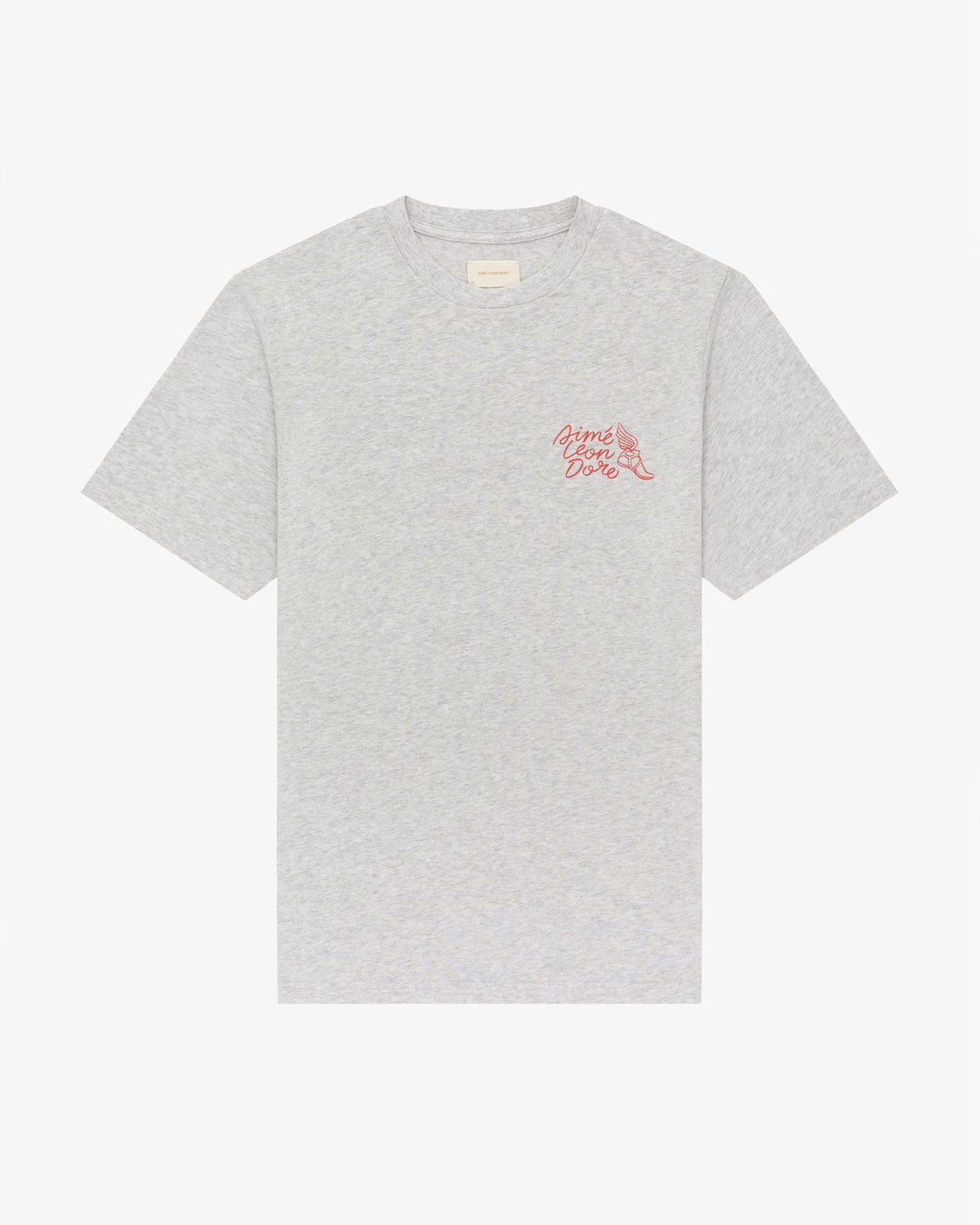 Aime Leon Dore Aimé Leon Dore Wingfoot Tee Oatmeal Melange ALD FW24 Size US L / EU 52-54 / 3 - 3 Thumbnail