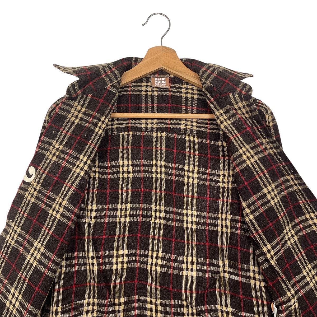 Japanese Brand Vintage Y2K Blue Moon Blue Check Button Shirts Jacket Size US M / EU 48-50 / 2 - 12 Thumbnail
