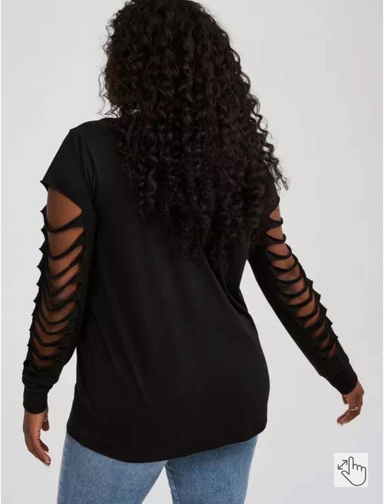 Torrid Classic Fit Cotton Crew Neck Slasher Tee Size 4XL / US 24-26 - 4 Thumbnail