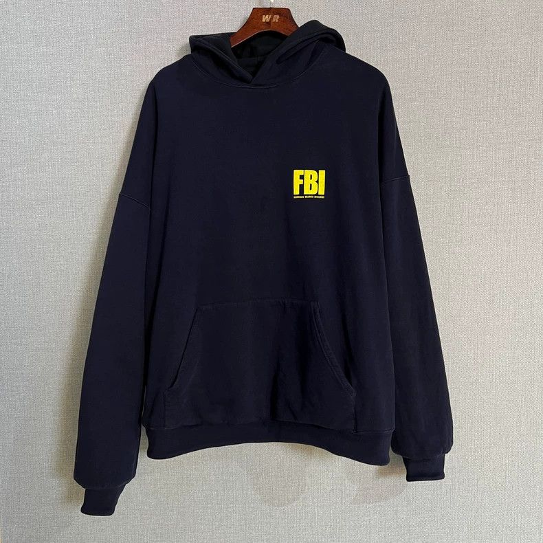 Balenciaga Fbi Hoodie | Grailed