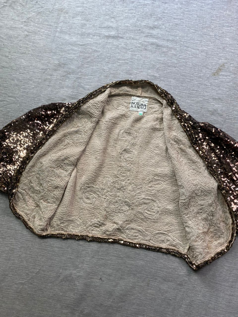 Designer × Norma Kamali Norma Kamali Sequin Party Cropped Jacket Size S / US 4 / IT 40 - 10 Thumbnail