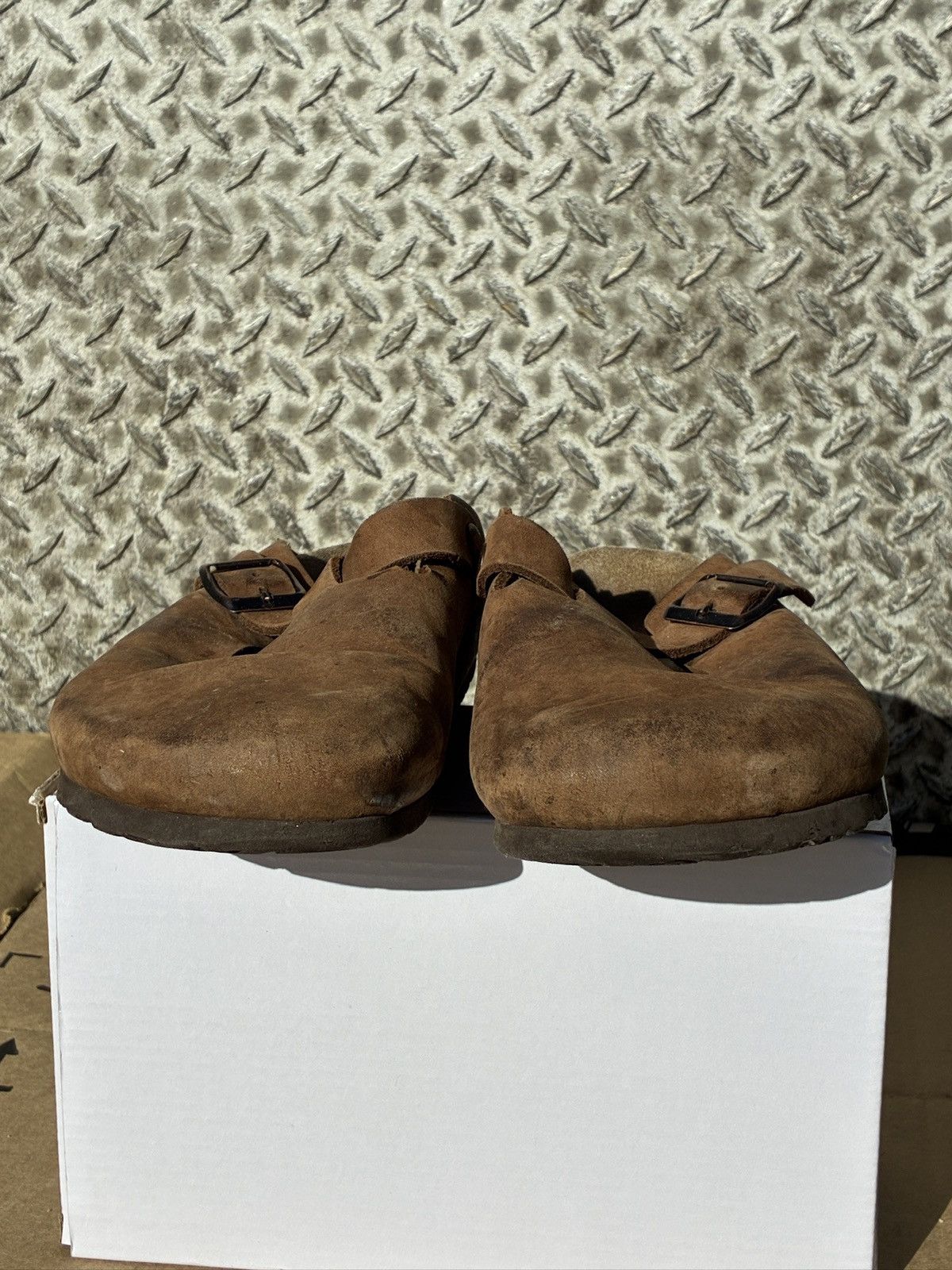 Birkenstock BIRKENSTOCK Boston Brown Leather Clogs Slip on Sandals EU 39 Size US 8 / IT 38 - 4 Thumbnail