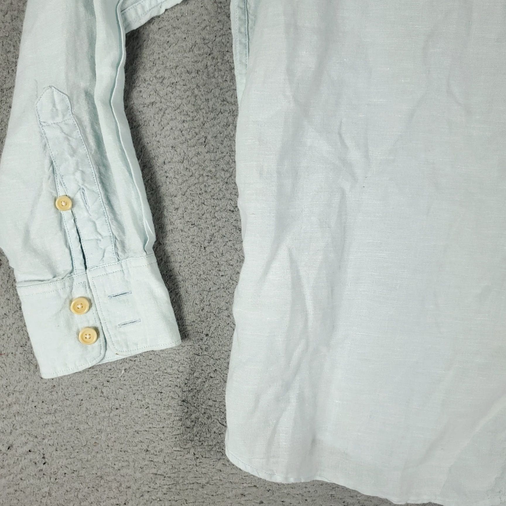 Tommy Bahama VINTAGE Tommy Bahama Men's Shirt Large Blue Linen Button Up Long Sleeve Casual Apparel Size US L / EU 52-54 / 3 - 3 Thumbnail